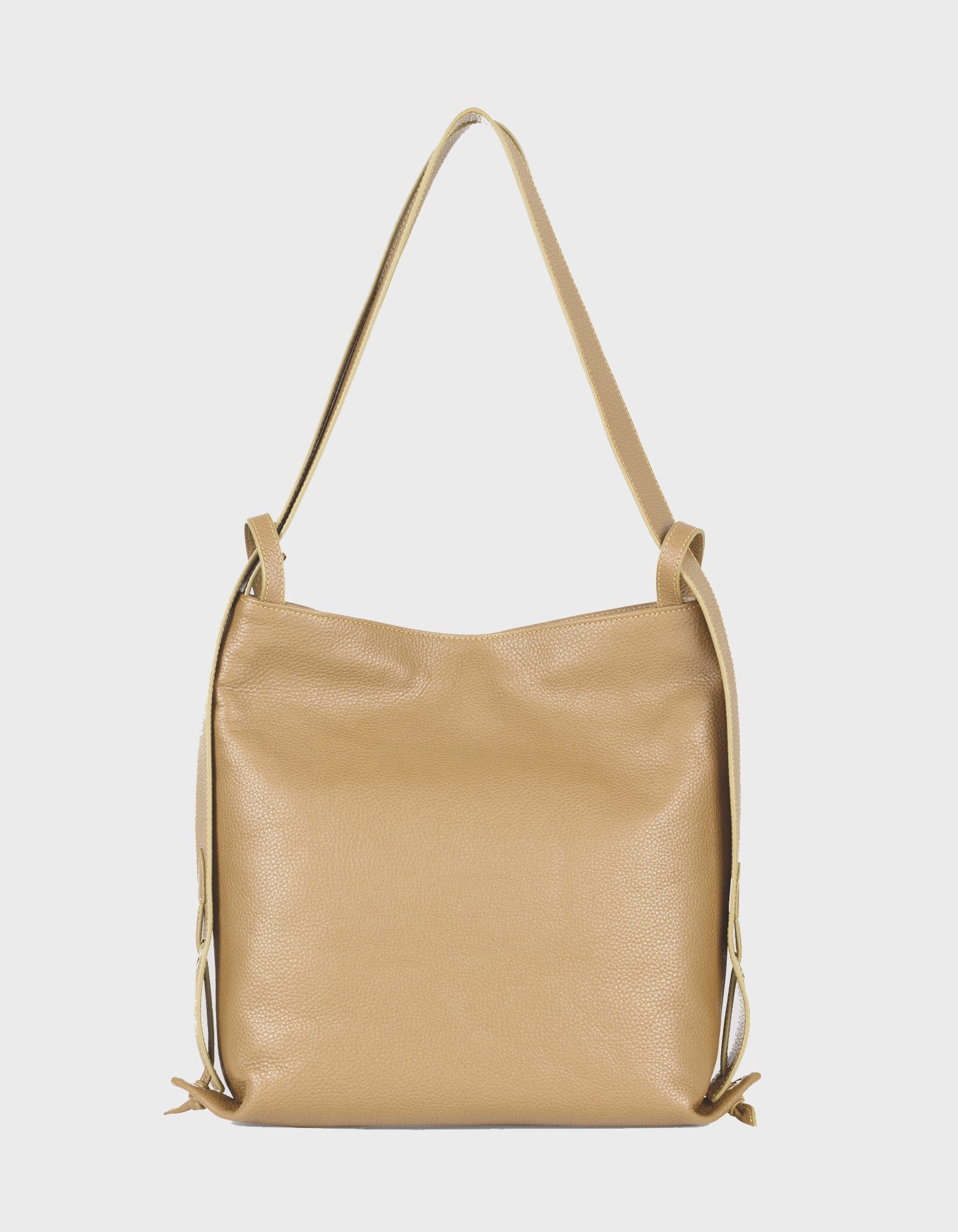 HiVa Atelier | Liber Backpack & Shoulder Bag BISCUIT | Beautiful and Versatile Leather Accessories