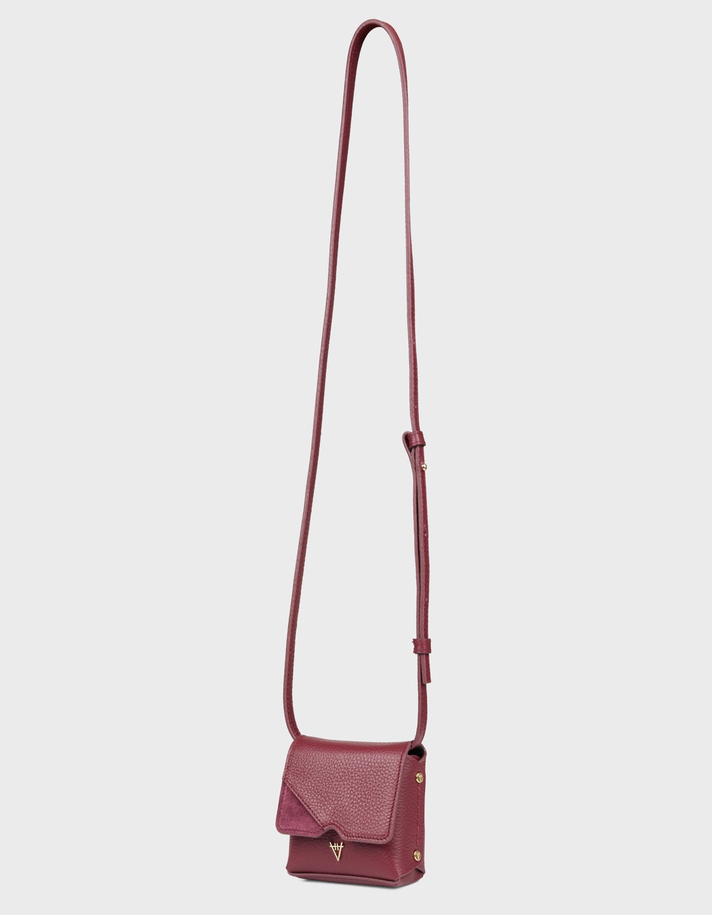 HiVa Atelier | Micro Mare Shoulder & Waist Bag BURGUNDY | Her Tarza Uygun Deri Aksesuarlar