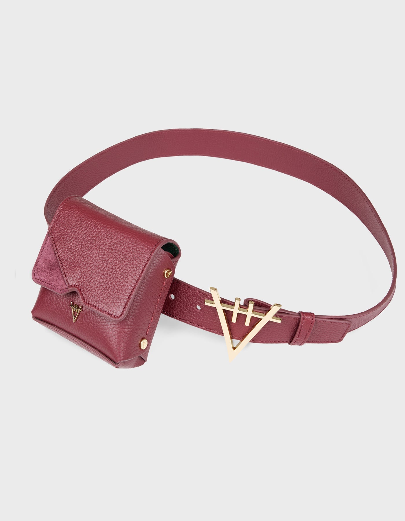 HiVa Atelier | Micro Mare Shoulder & Waist Bag BURGUNDY | Beautiful and Versatile Leather Accessories