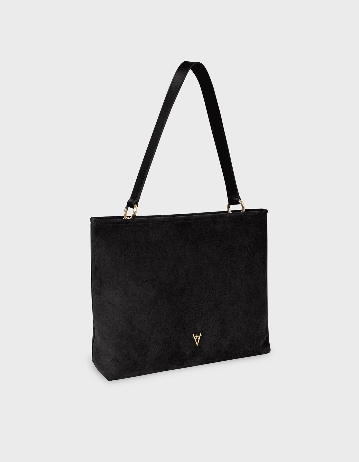 Leather Mesh Tote Bag with Golden Beaded Detail
