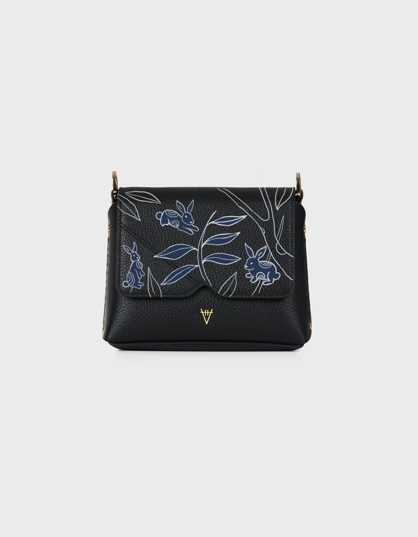 HiVa Atelier | Mare Shoulder Bag - Hand-Painted Black | Beautiful and Versatile Leather Accessories