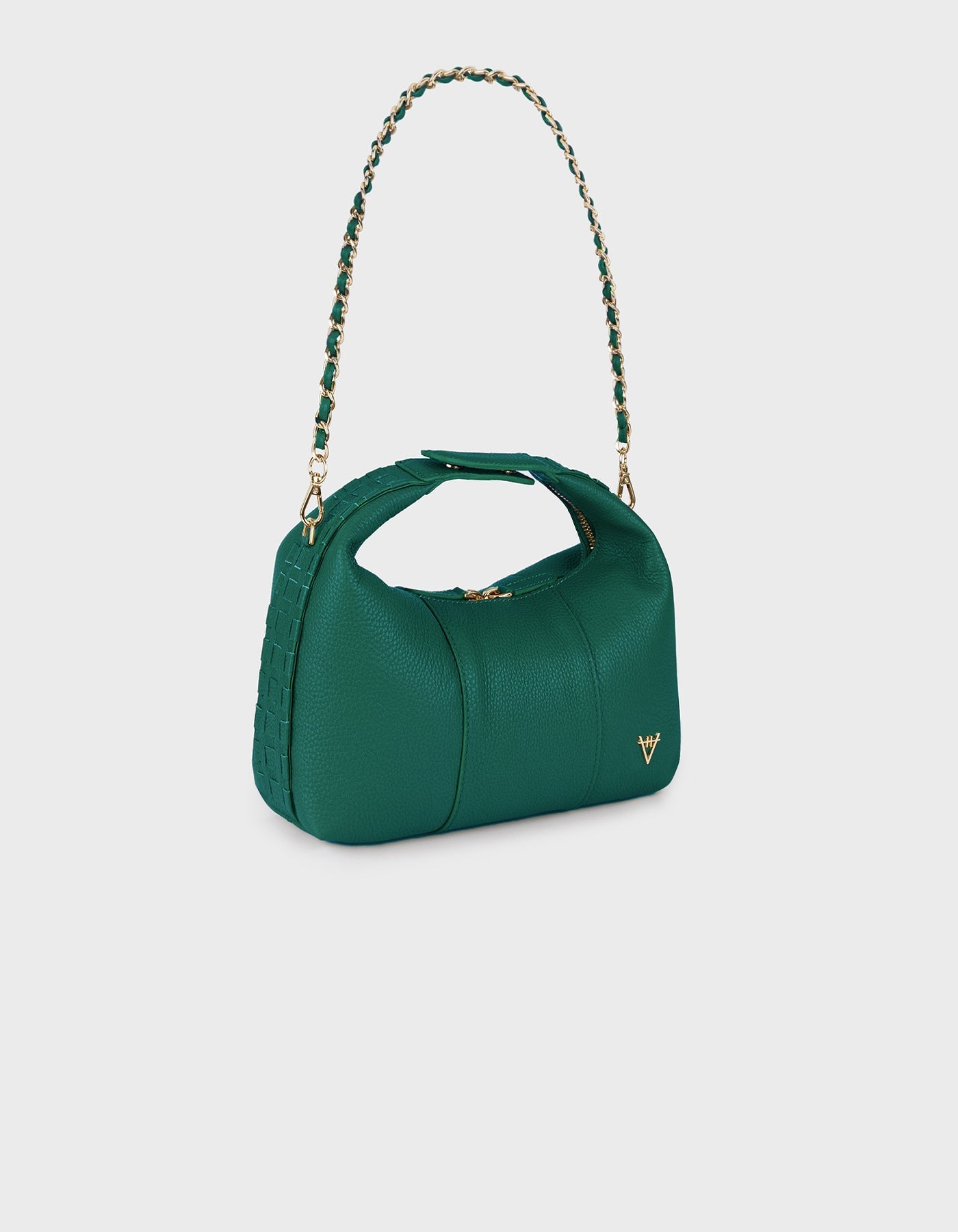 Hiva Atelier | Mini Croissant FOREST GREEN | Beautiful and Versatile Leather Accessories
