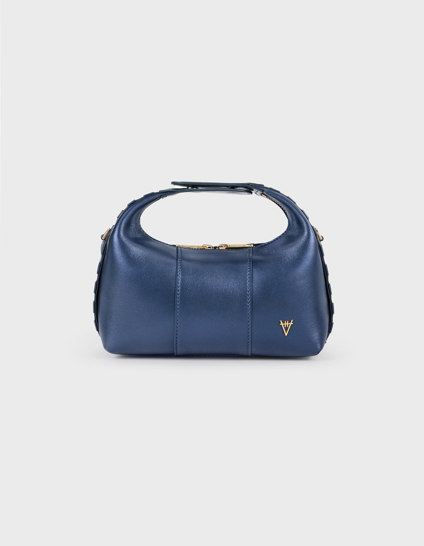 Hiva Atelier | Mini Croissant NAVY | Beautiful and Versatile Leather Accessories