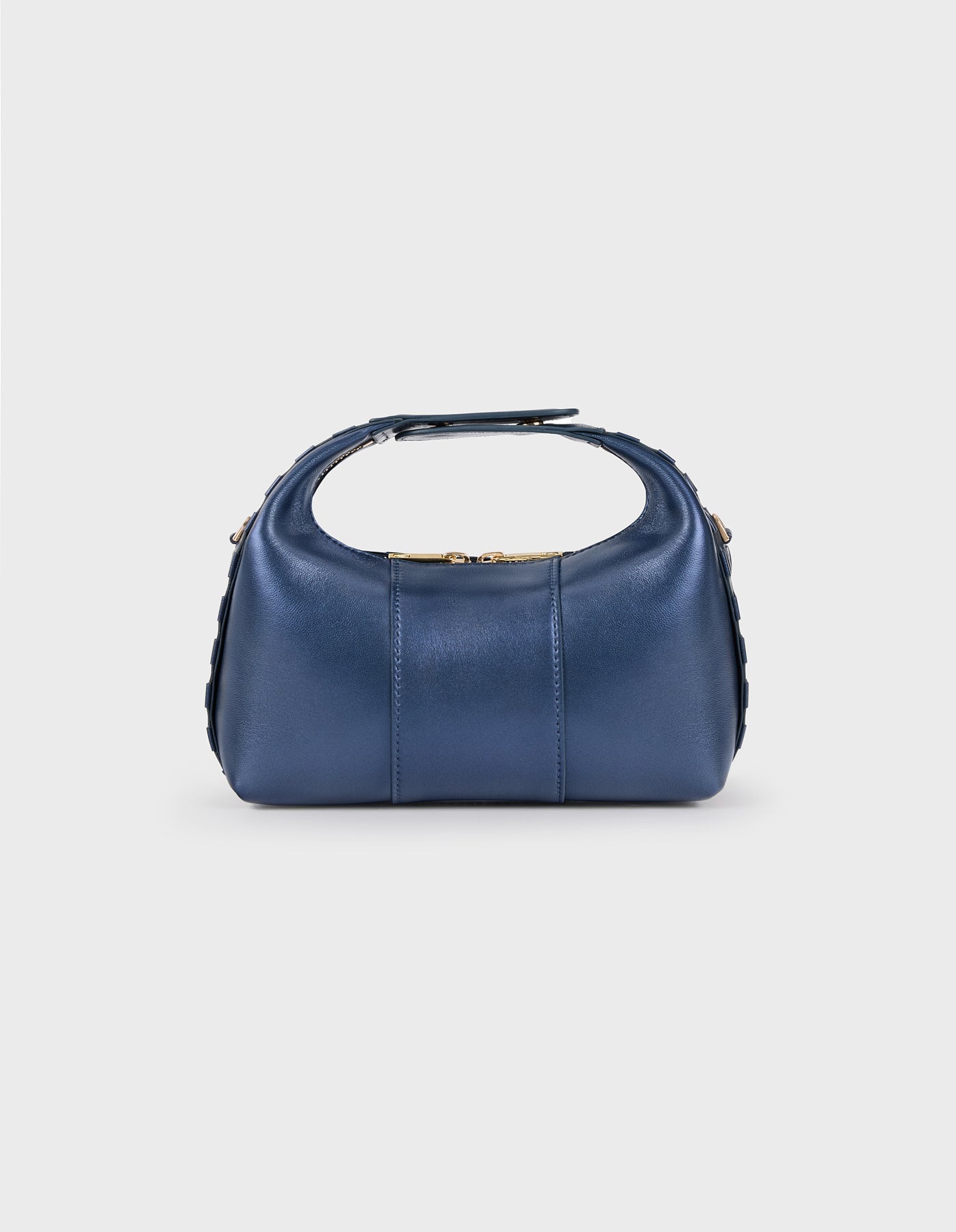Hiva Atelier | Mini Croissant NAVY | Her Tarza Uygun Deri Aksesuarlar