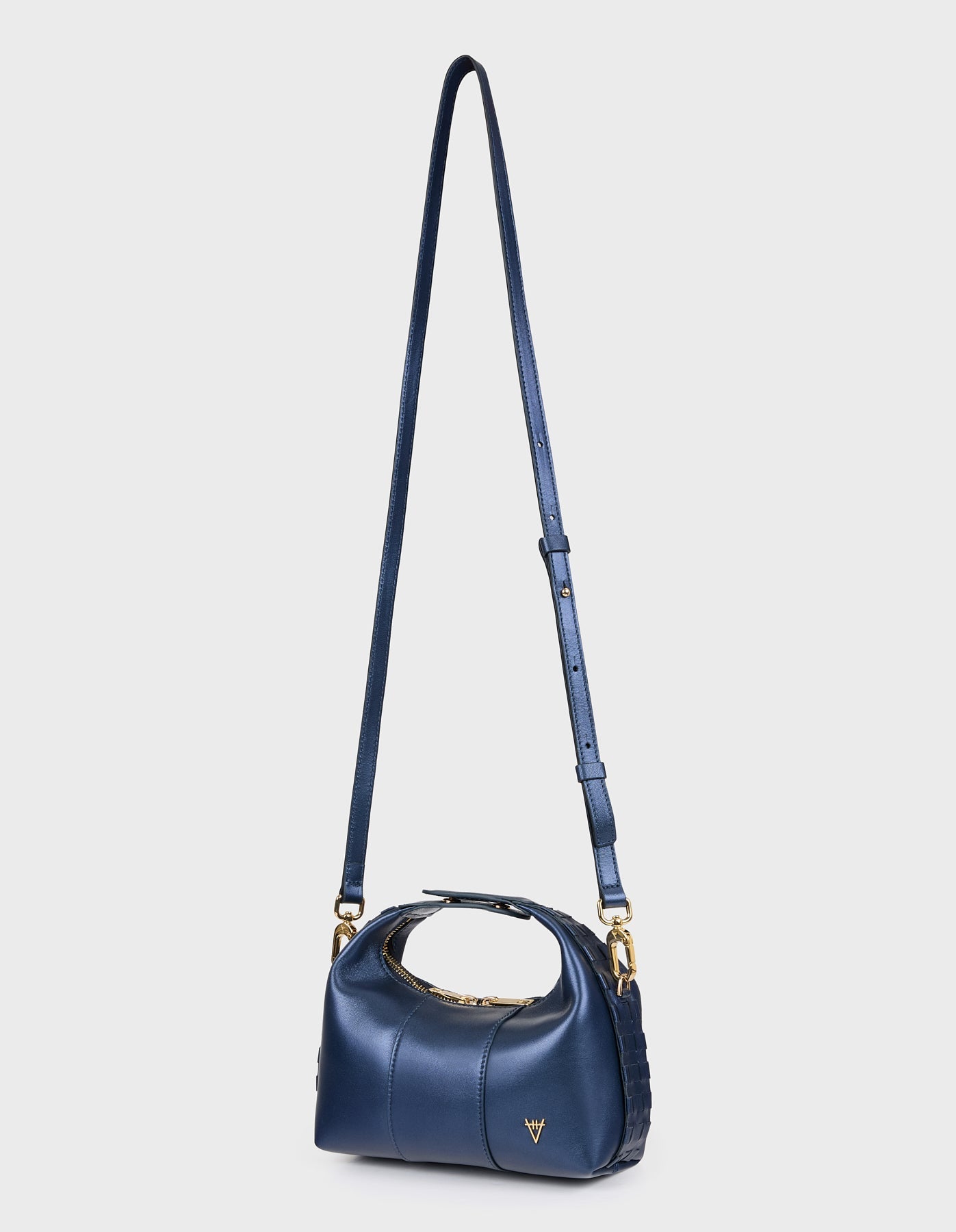 Hiva Atelier | Mini Croissant NAVY | Beautiful and Versatile Leather Accessories