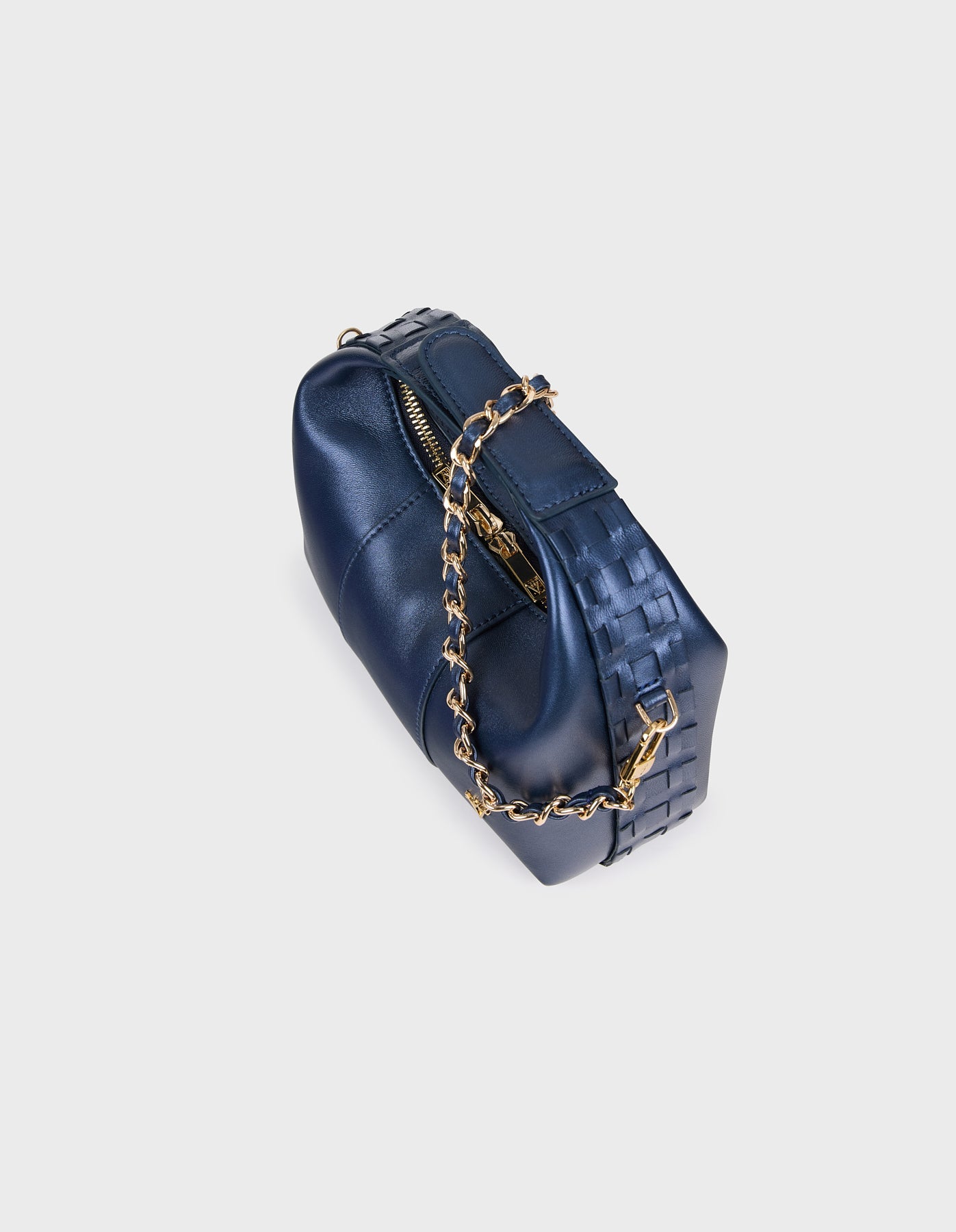 Hiva Atelier | Mini Croissant NAVY | Her Tarza Uygun Deri Aksesuarlar