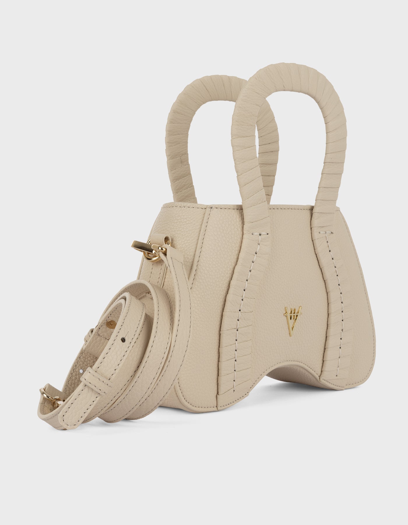 Hiva Atelier | Pera Mini Shoulder Bag BONE | Her Tarza Uygun Deri Aksesuarlar