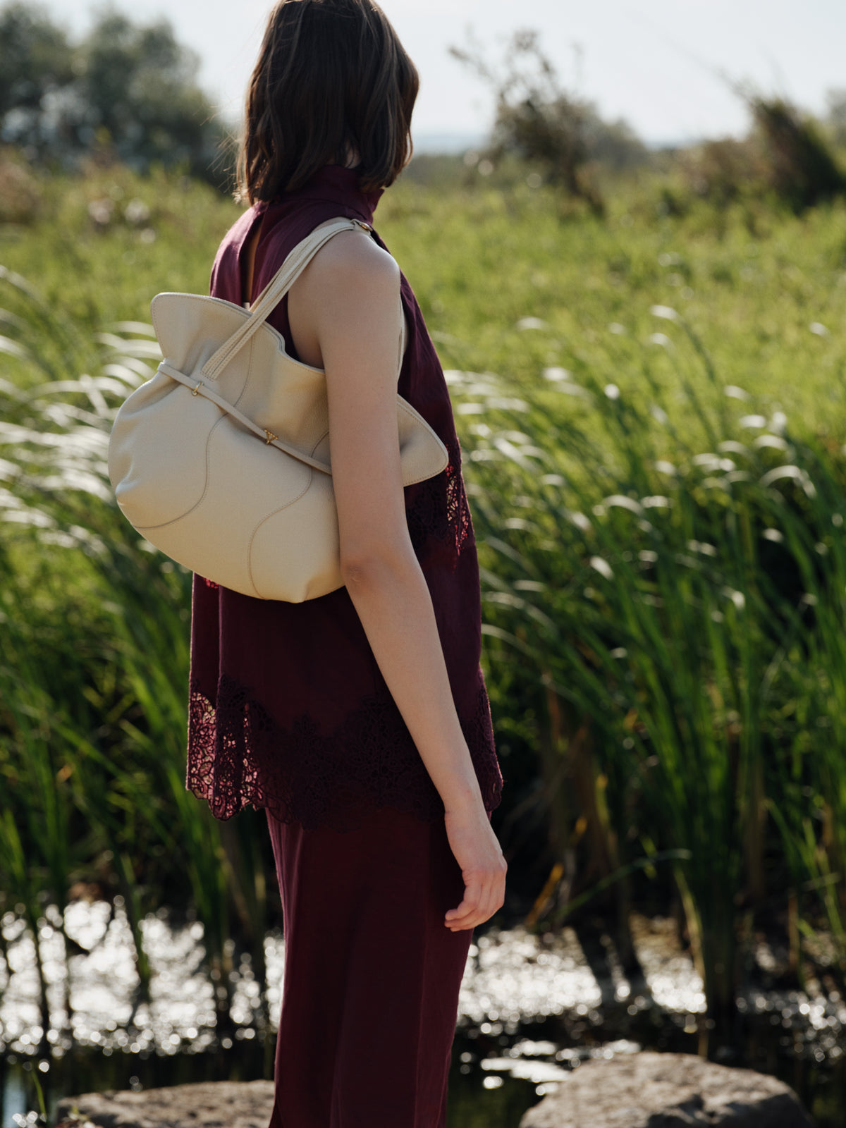HiVa Atelier | Vela Soft Wing Shoulder Bag | Beautiful and Versatile Leather Accessories