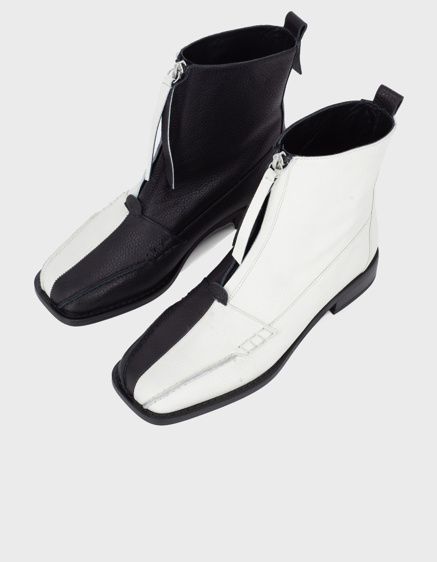 Block Detail Ankle Boots