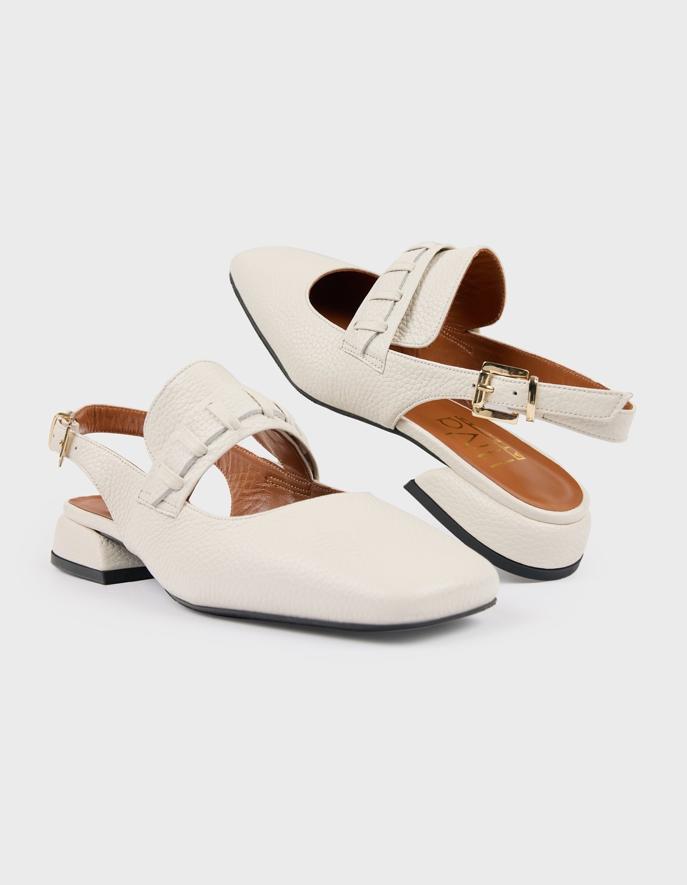 Hiva Atelier | Mary Jane Flat Bone | Beautiful and Versatile Leather Accessories