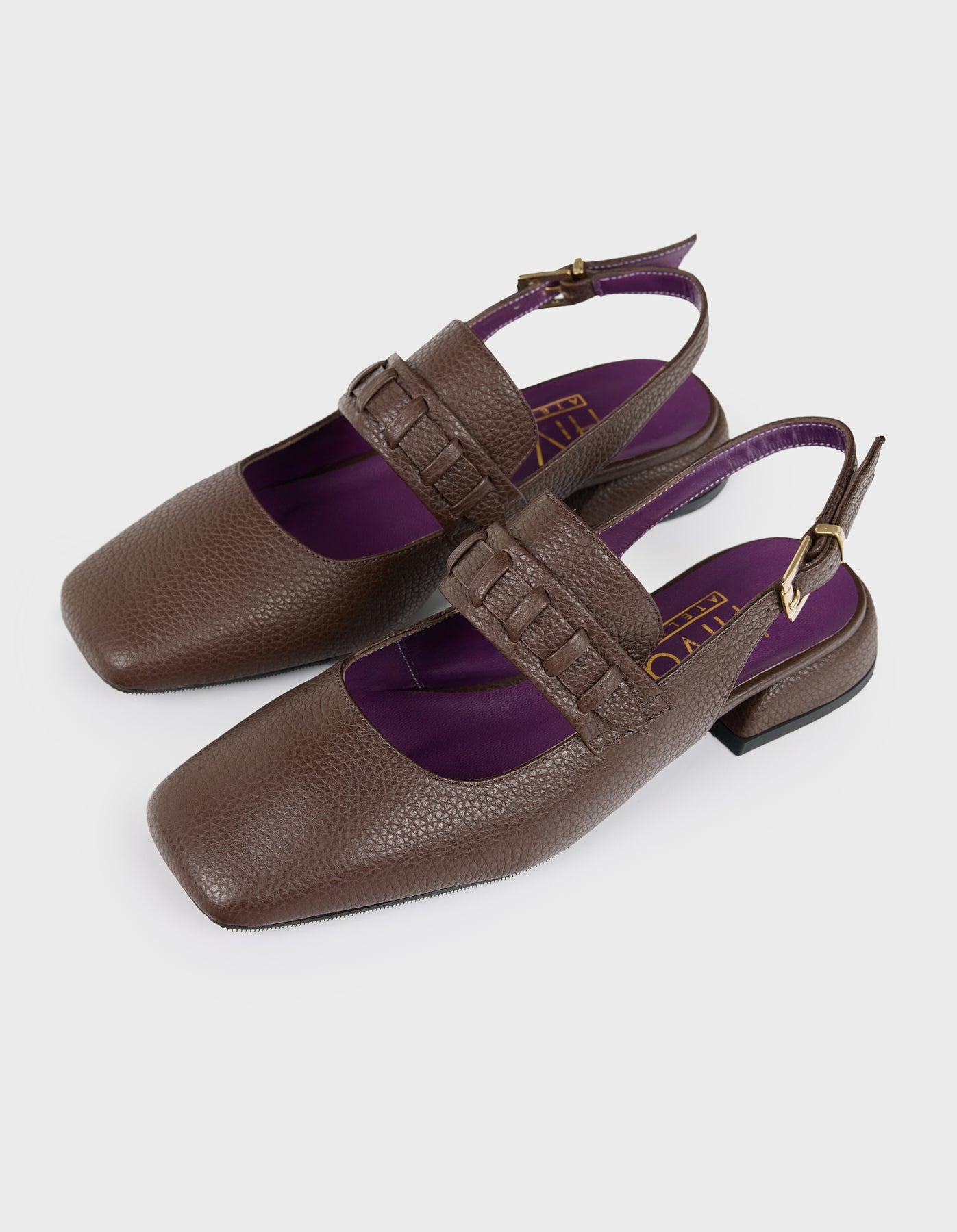 HiVa Atelier | Mary Jane Flat NUTSHELL | Beautiful and Versatile Leather Accessories