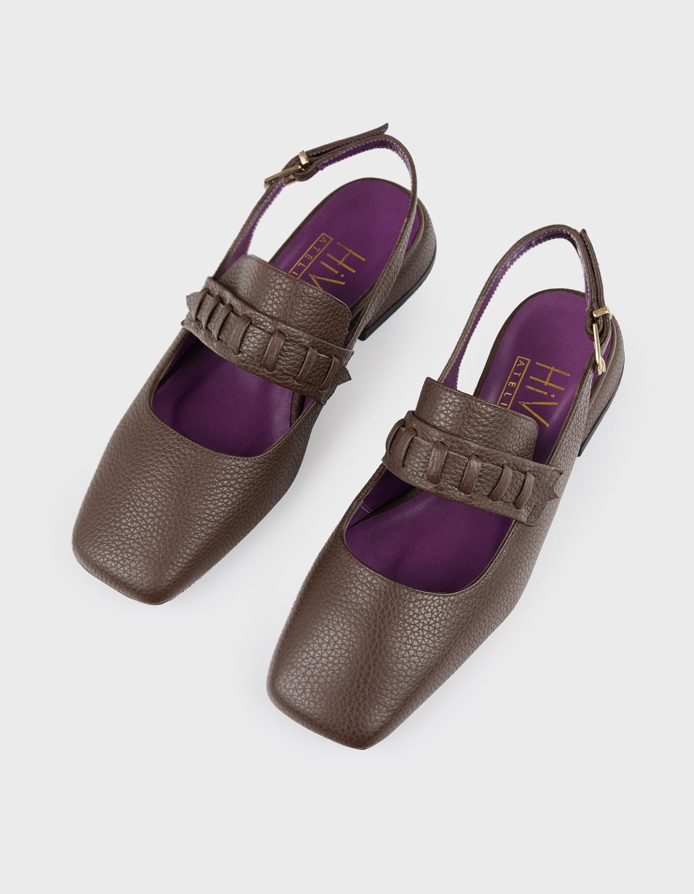 Hiva Atelier | Mary Jane Flat Nutshell | Beautiful and Versatile Leather Accessories