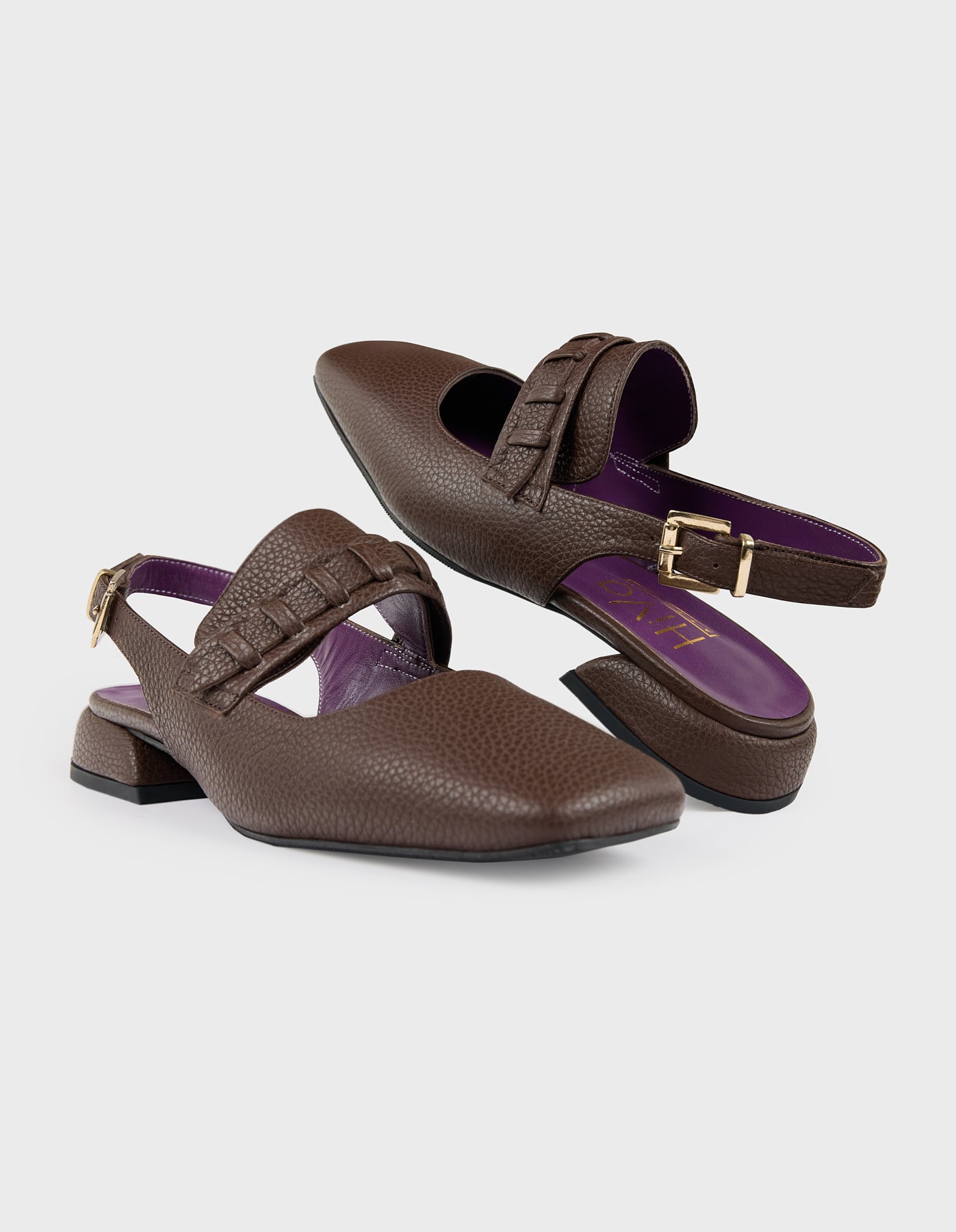 Hiva Atelier | Mary Jane Flat Nutshell | Beautiful and Versatile Leather Accessories