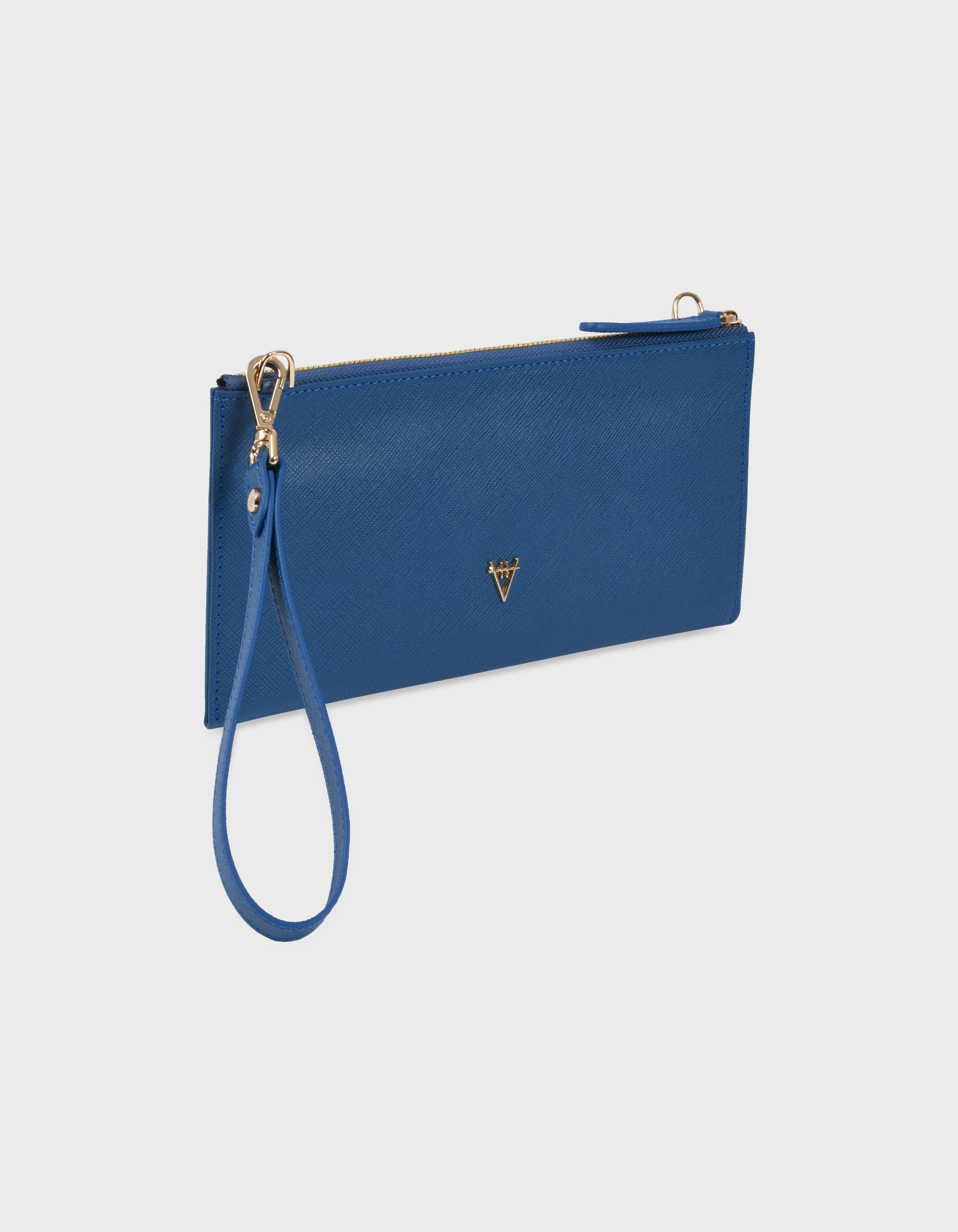 HiVa Atelier | Omnia Clutch Bag BLUE SAPPHIRE | Beautiful and Versatile Leather Accessories