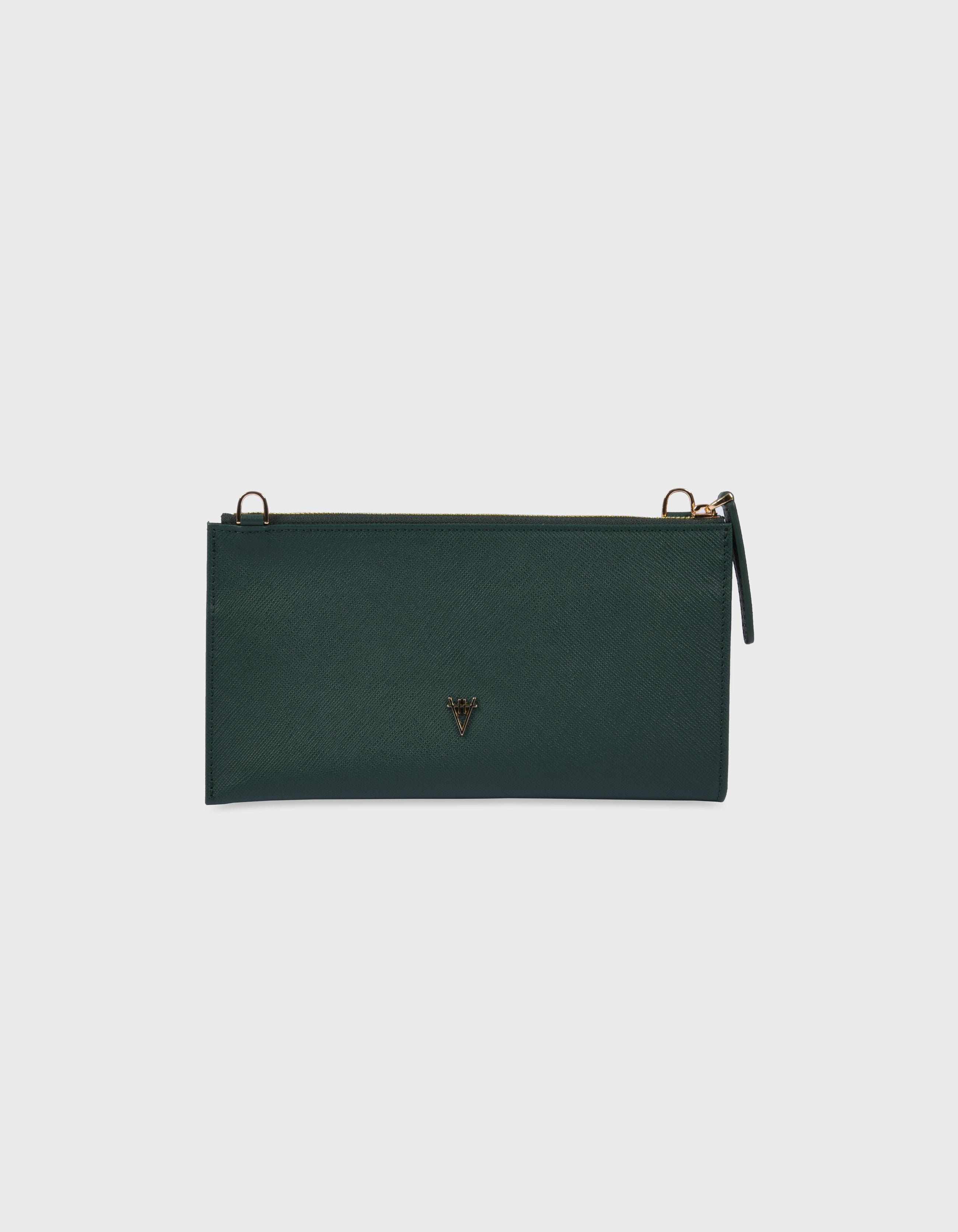 HiVa Atelier | Omnia Clutch Bag FOREST GREEN | Beautiful and Versatile Leather Accessories