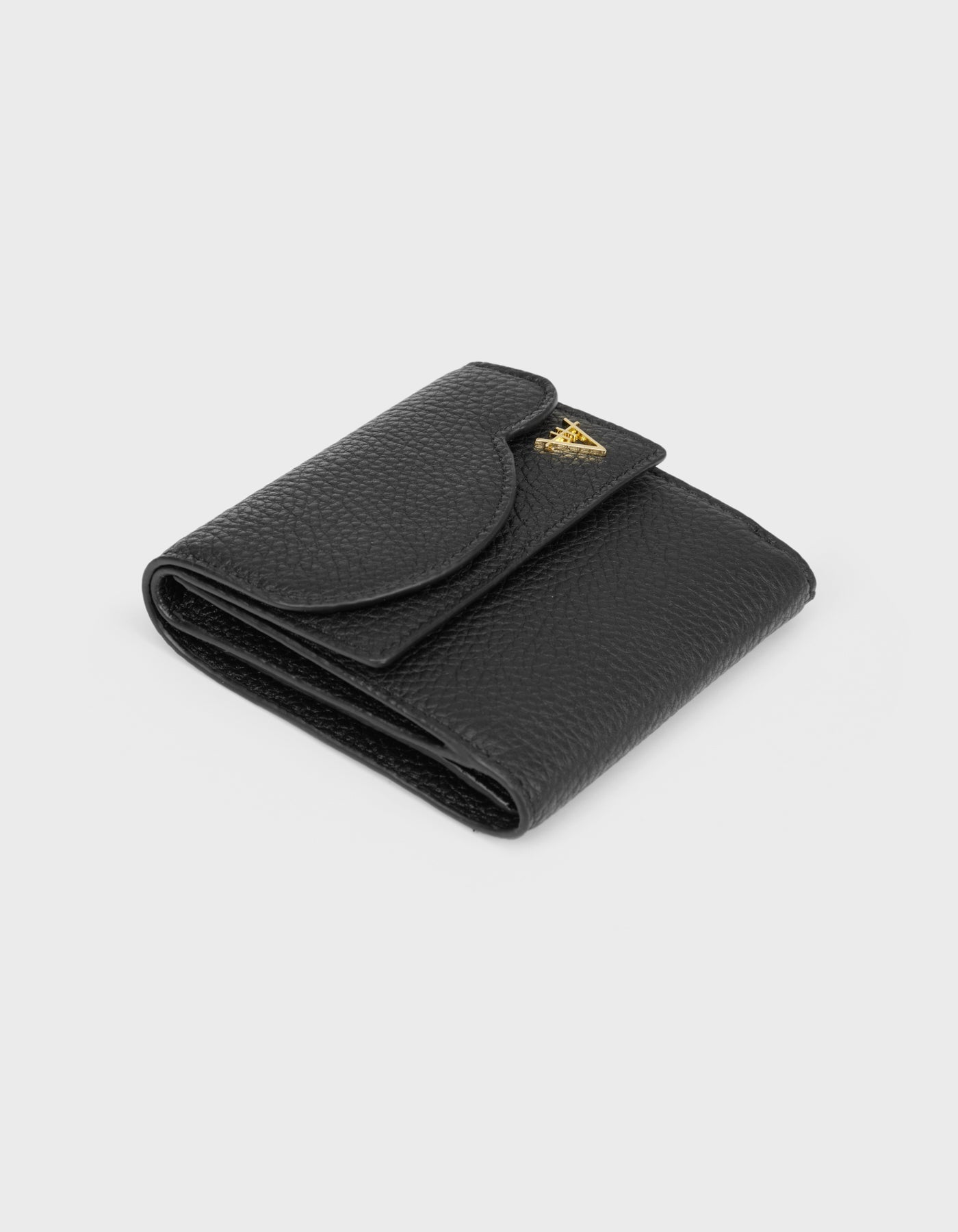 HiVa Atelier | Larus Compact Wallet BLACK | Beautiful and Versatile Leather Accessories