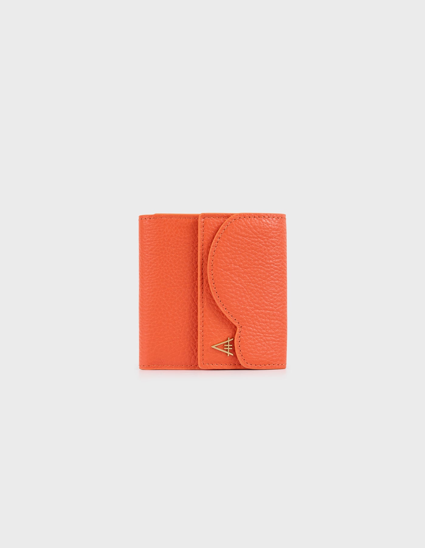 HiVa Atelier | Larus Compact Wallet ORANGE | Beautiful and Versatile Leather Accessories