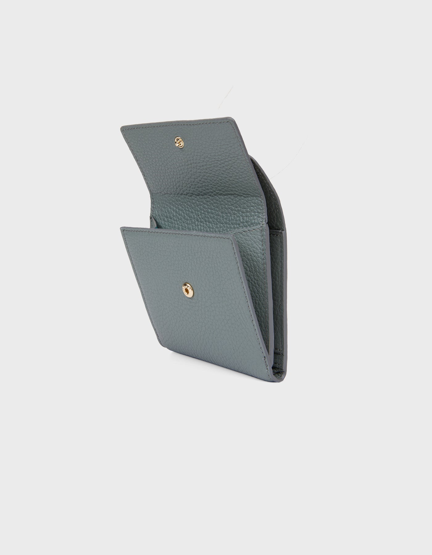 HiVa Atelier | Larus Compact Wallet DUSTY BLUE | Beautiful and Versatile Leather Accessories