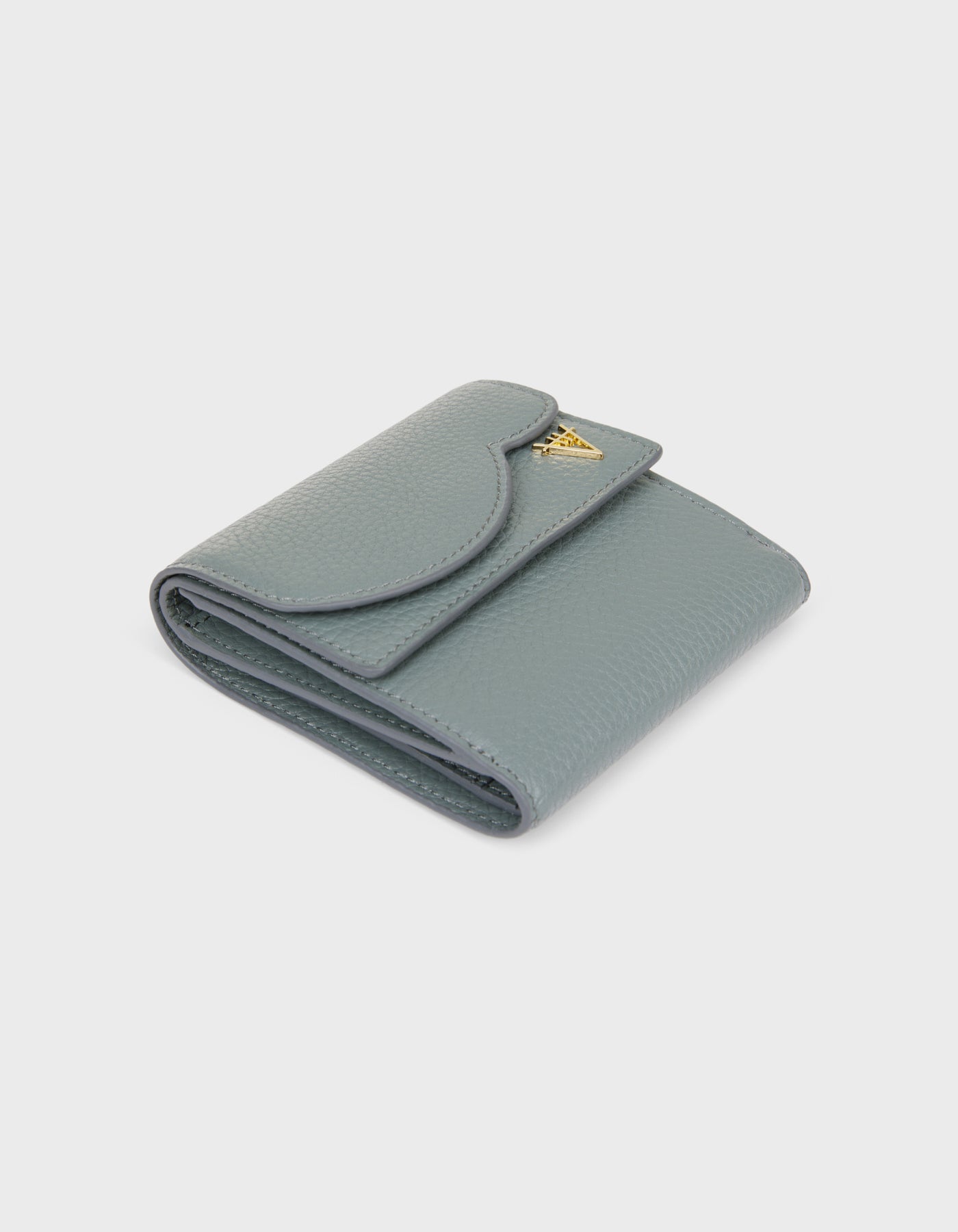 HiVa Atelier | Larus Compact Wallet DUSTY BLUE | Beautiful and Versatile Leather Accessories
