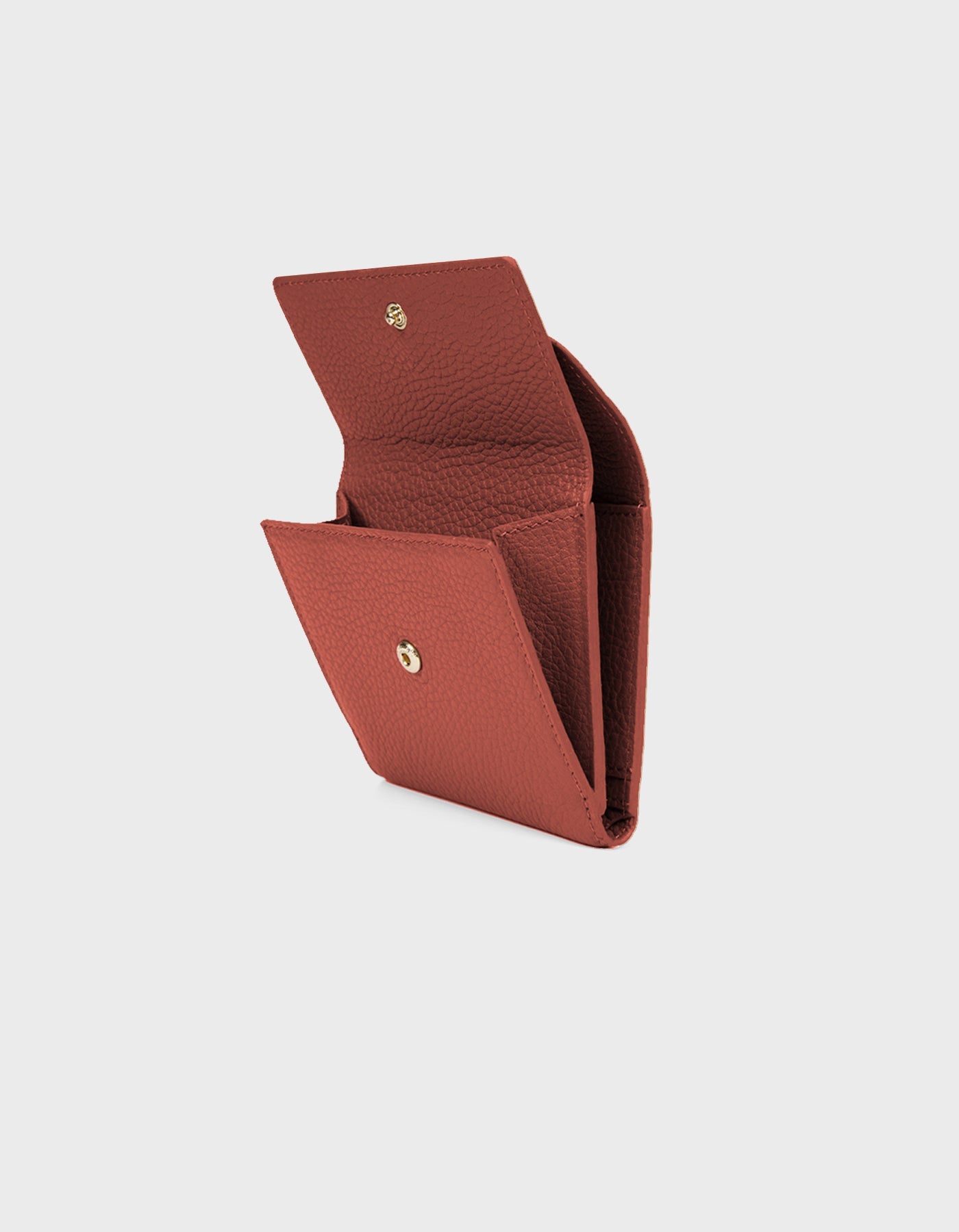 HiVa Atelier | Larus Compact Wallet GINGER | Beautiful and Versatile Leather Accessories