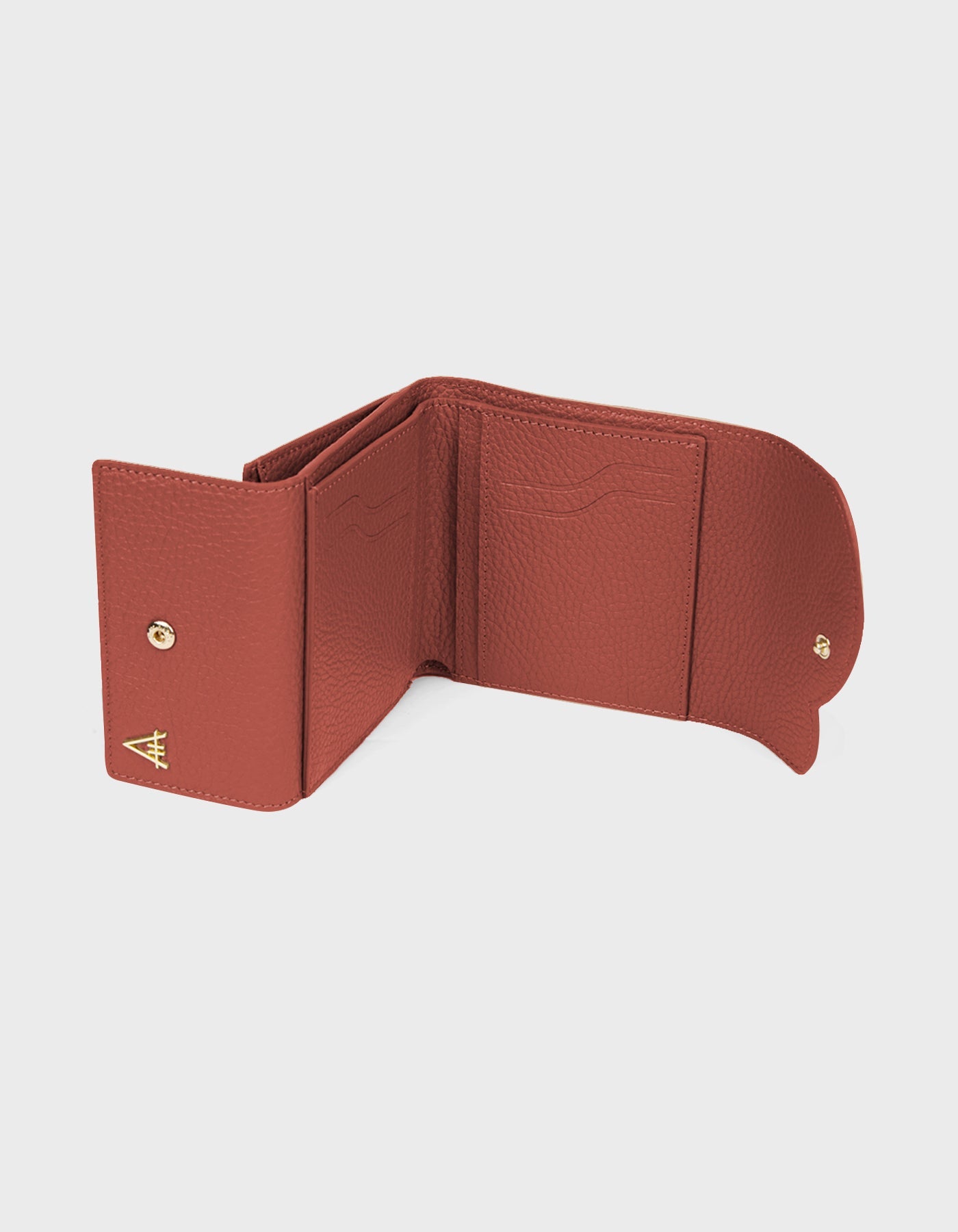 HiVa Atelier | Larus Compact Wallet GINGER | Beautiful and Versatile Leather Accessories
