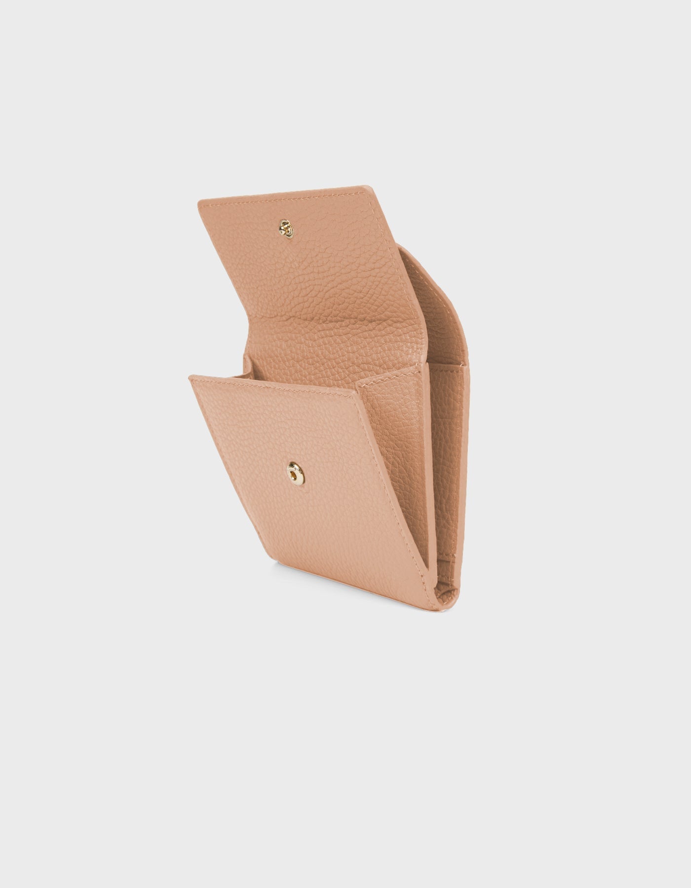 HiVa Atelier | Larus Compact Wallet NUDE | Beautiful and Versatile Leather Accessories