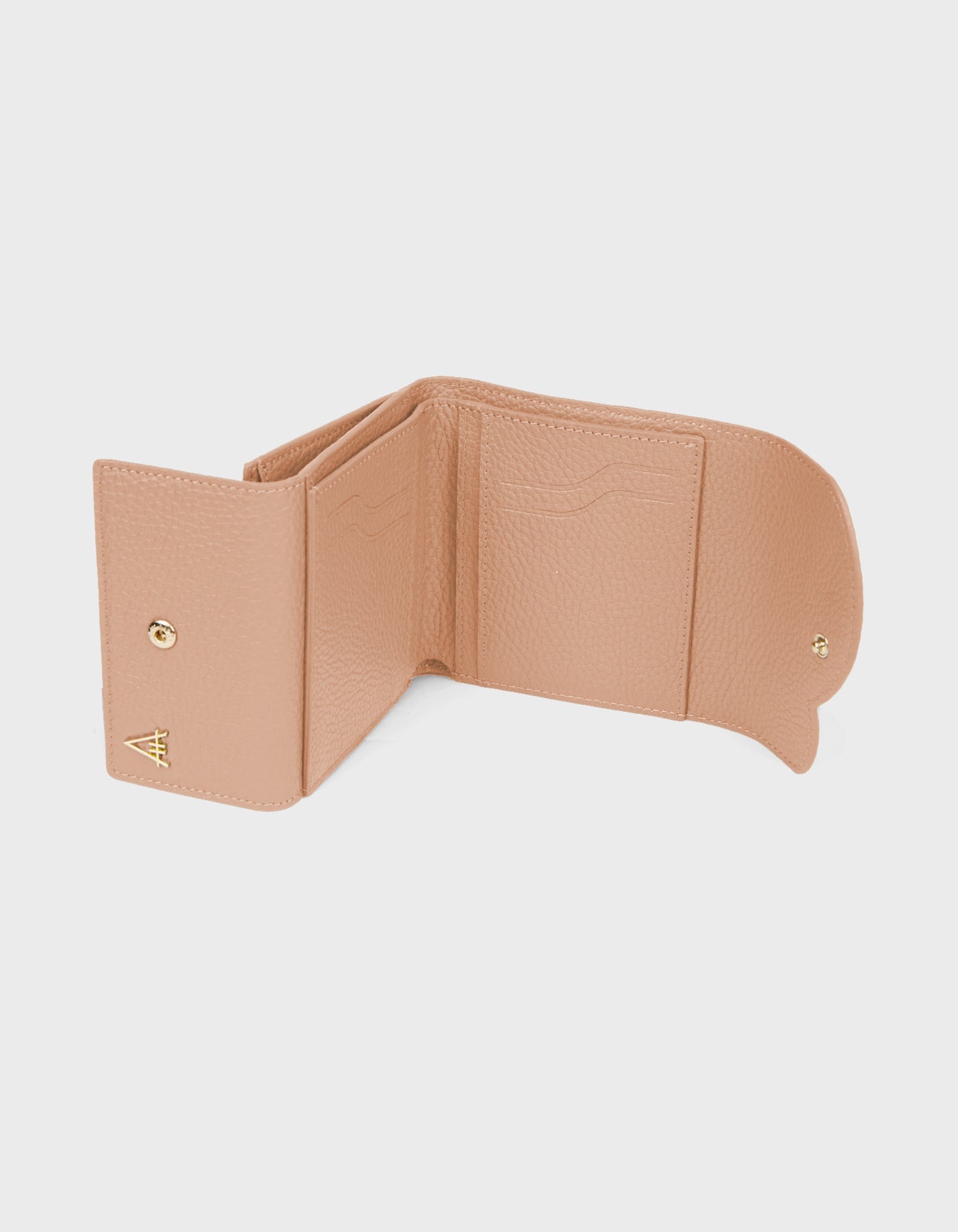 HiVa Atelier | Larus Compact Wallet NUDE | Beautiful and Versatile Leather Accessories