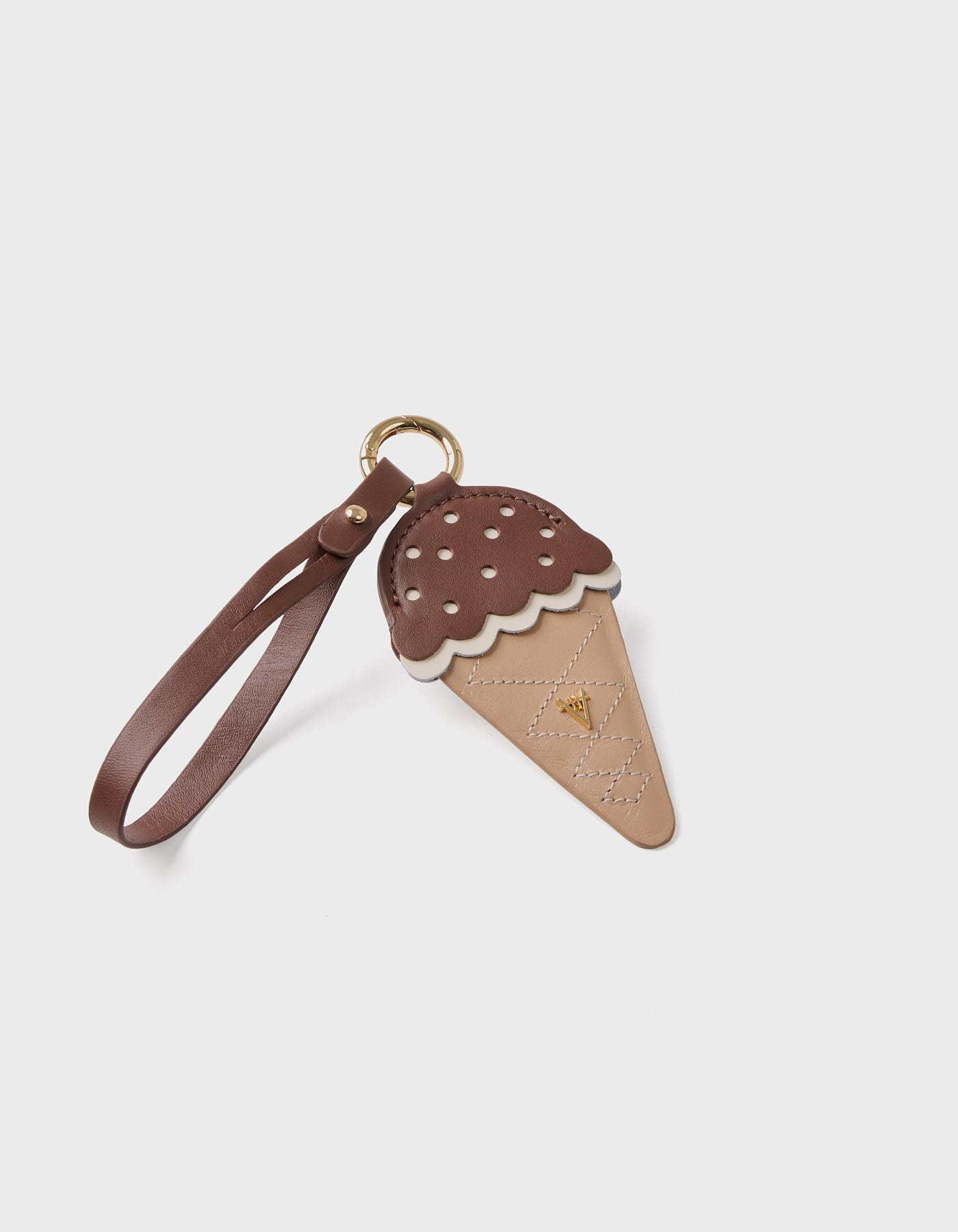 Ciondolo in pelle a forma di gelato