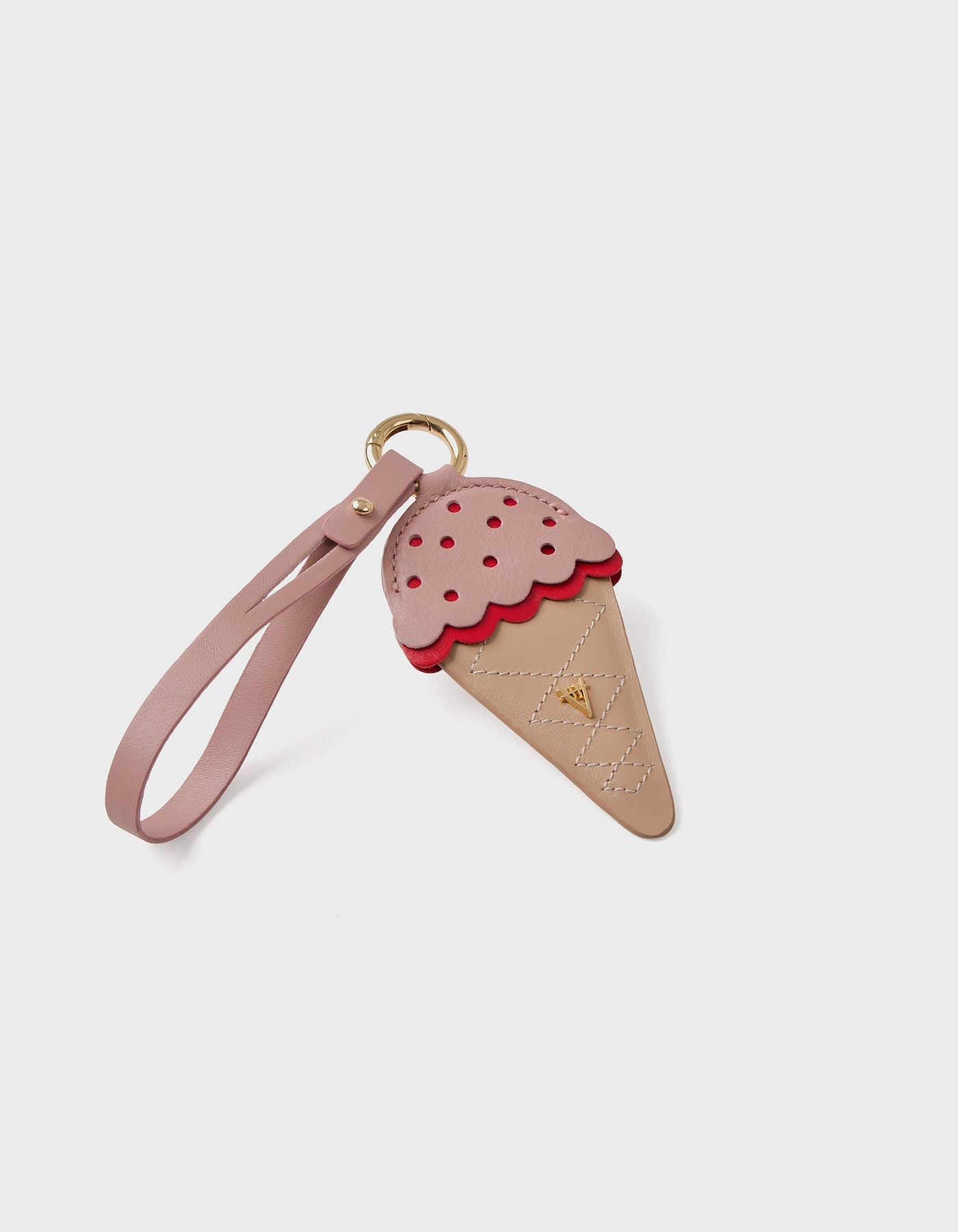 Ciondolo in pelle a forma di gelato