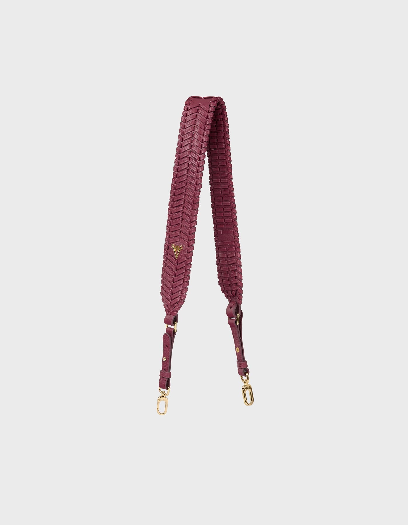 Woven Detail Leather Strap