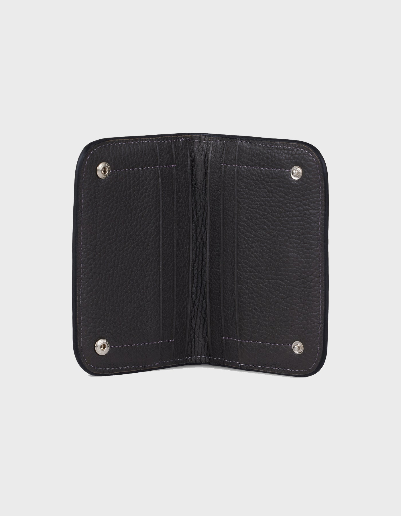 Hiva Atelier | Alae Coin Purse & Card Holder - Hand-Painted Black Holiday Birds | Beautiful and Versatile Leather Accessories