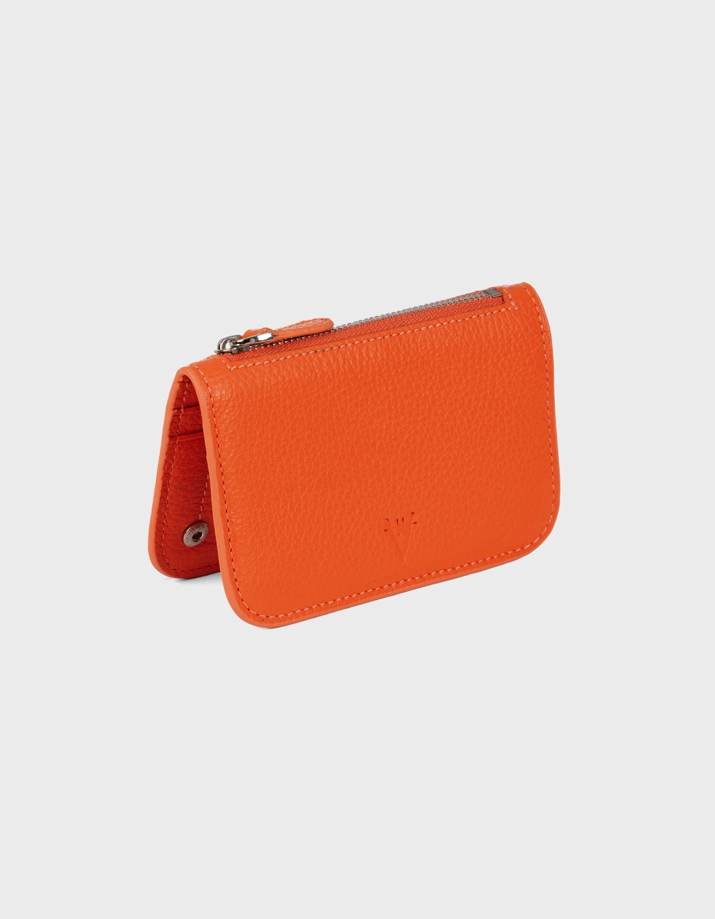 Hiva Atelier | Alae Coin Purse & Card Holder Orange | Beautiful and Versatile Leather Accessories