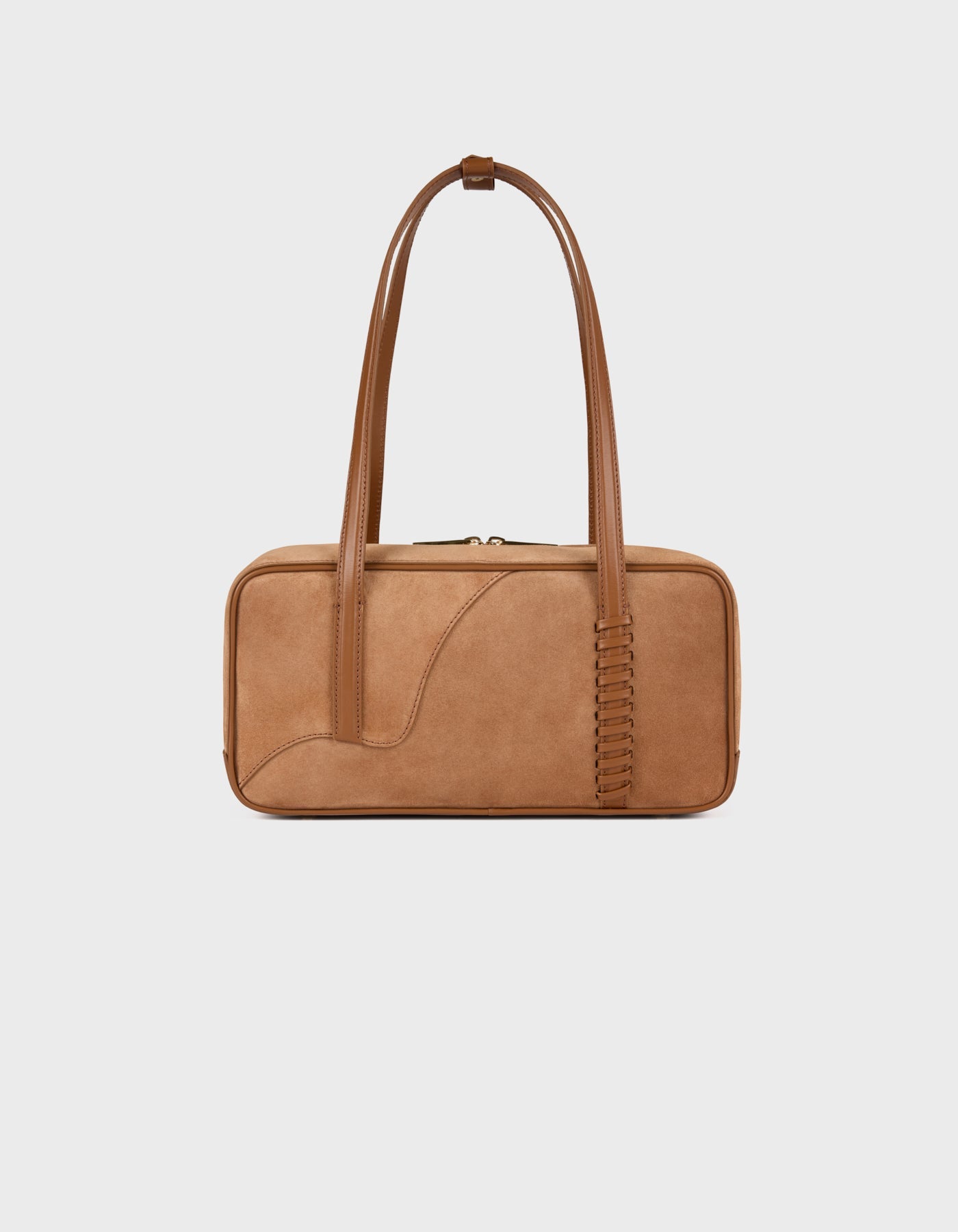 HiVa Atelier | Bowling Tote Bag WOOD SUEDE | Beautiful and Versatile Leather Accessories