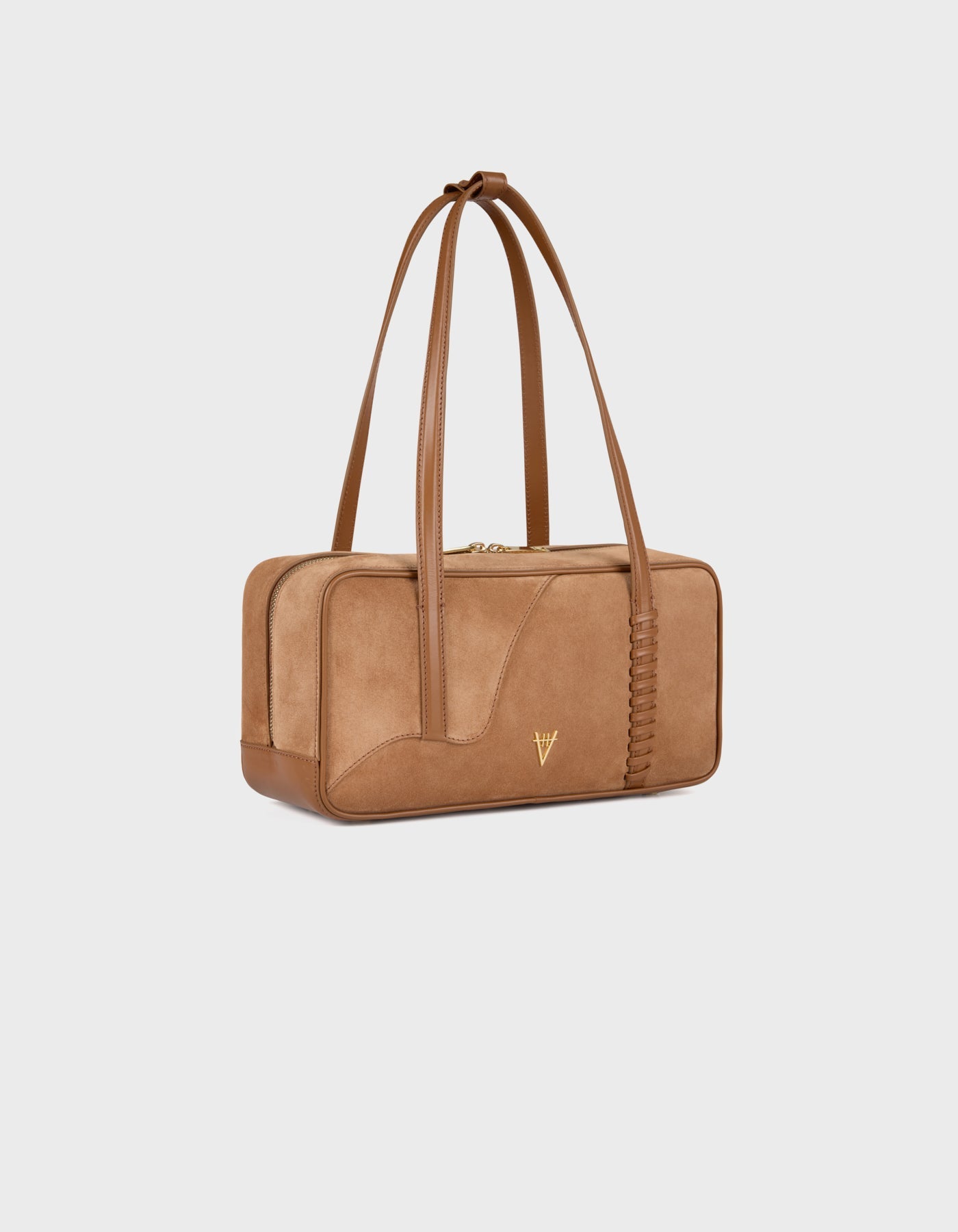 HiVa Atelier | Bowling Tote Bag WOOD SUEDE | Beautiful and Versatile Leather Accessories