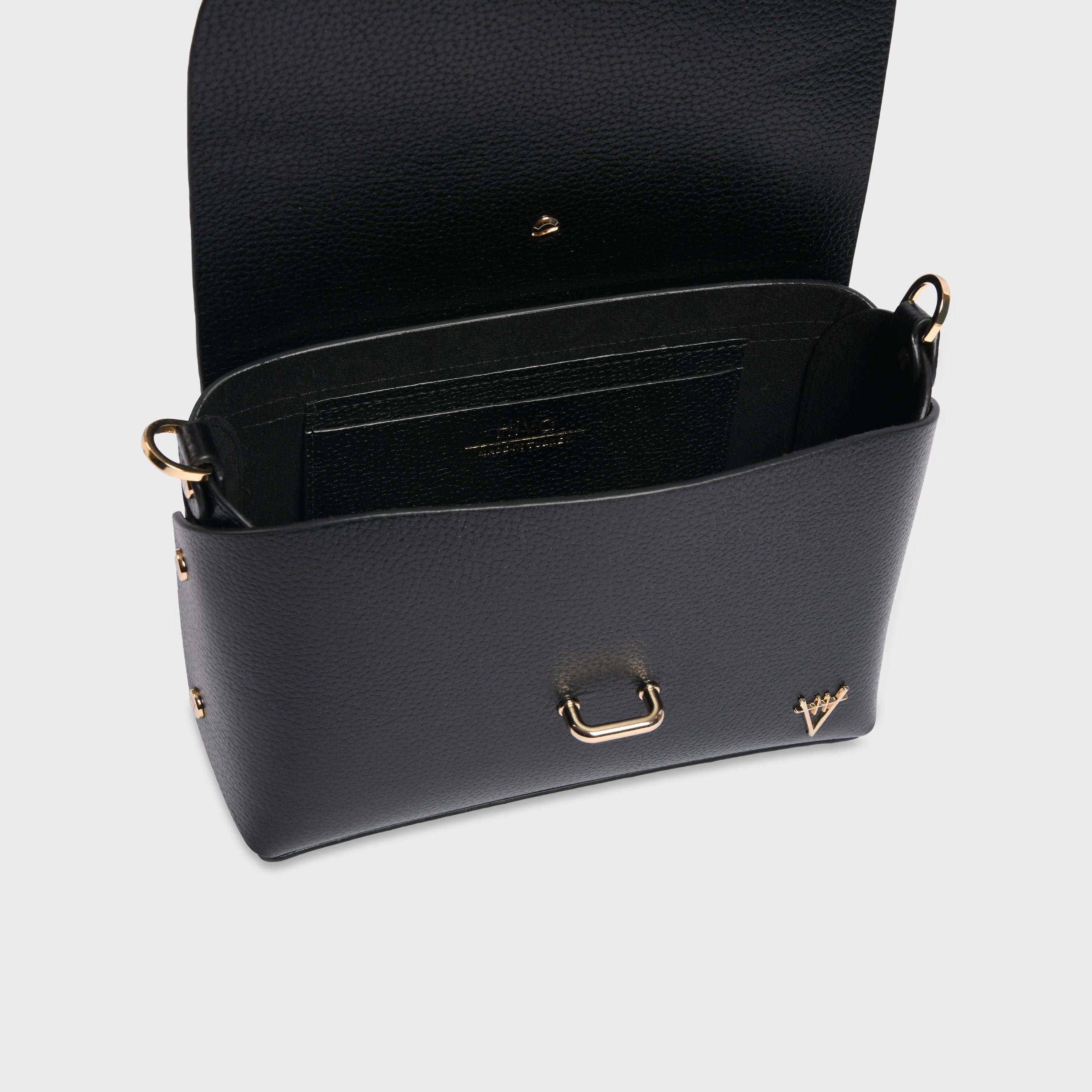 Hiva Atelier | Harmonia Shoulder Bag Black | Her Tarza Uygun Deri Aksesuarlar