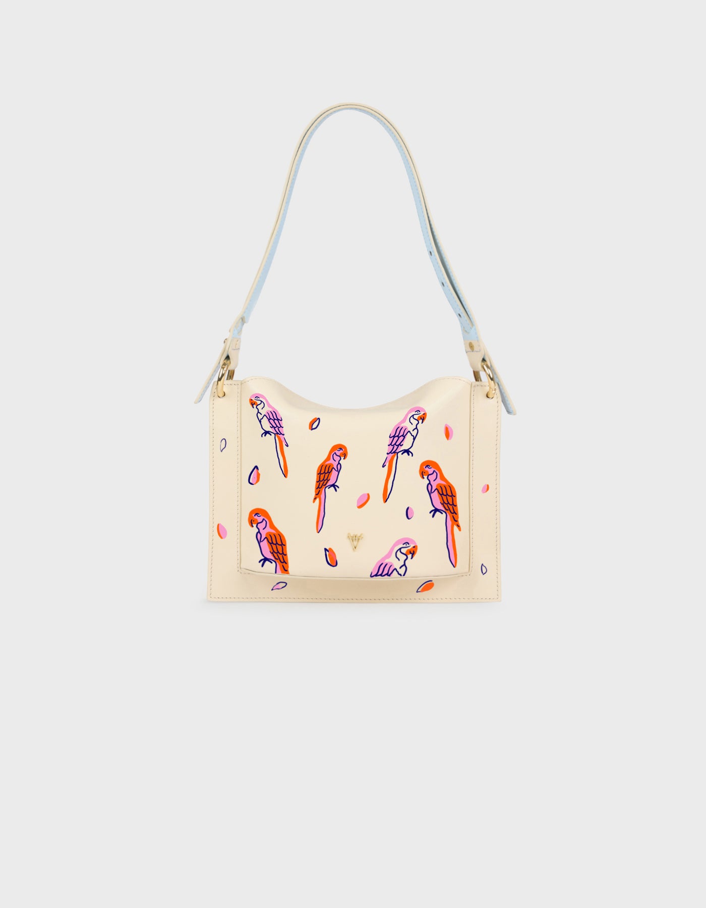 Dalia Mini Sleek & Square Shoulder Bag - Hand-Painted
