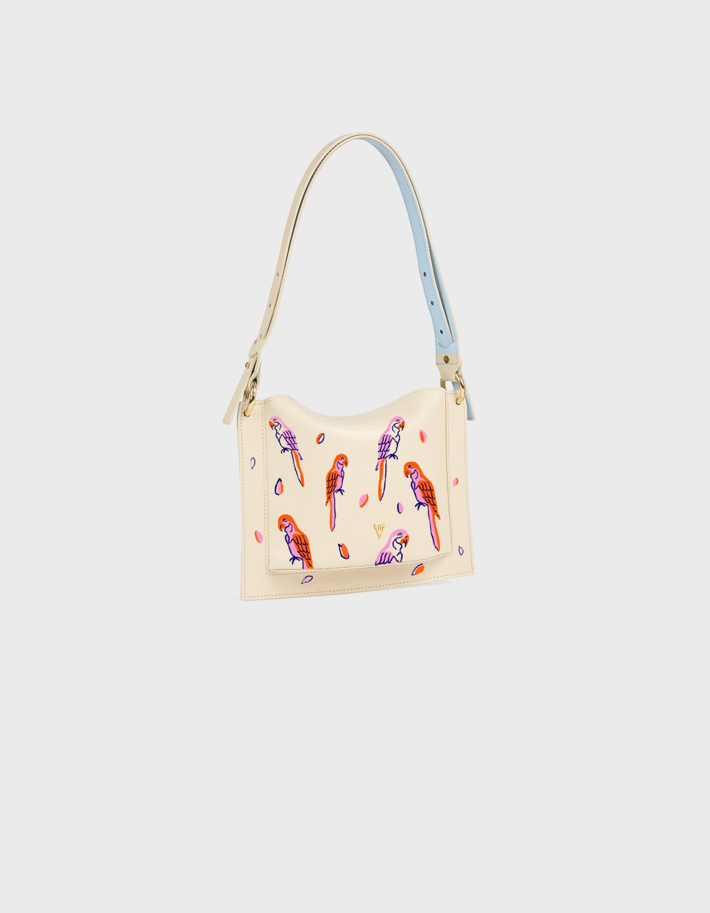 Dalia Mini Sleek & Square Shoulder Bag - Hand-Painted