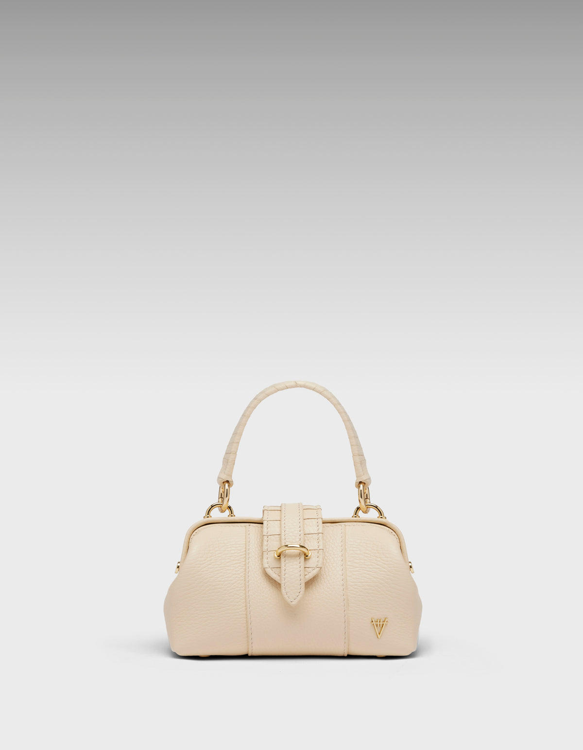 HiVa Atelier | Mini Nubes Doctor Bag Bone | Beautiful and Versatile Leather Accessories