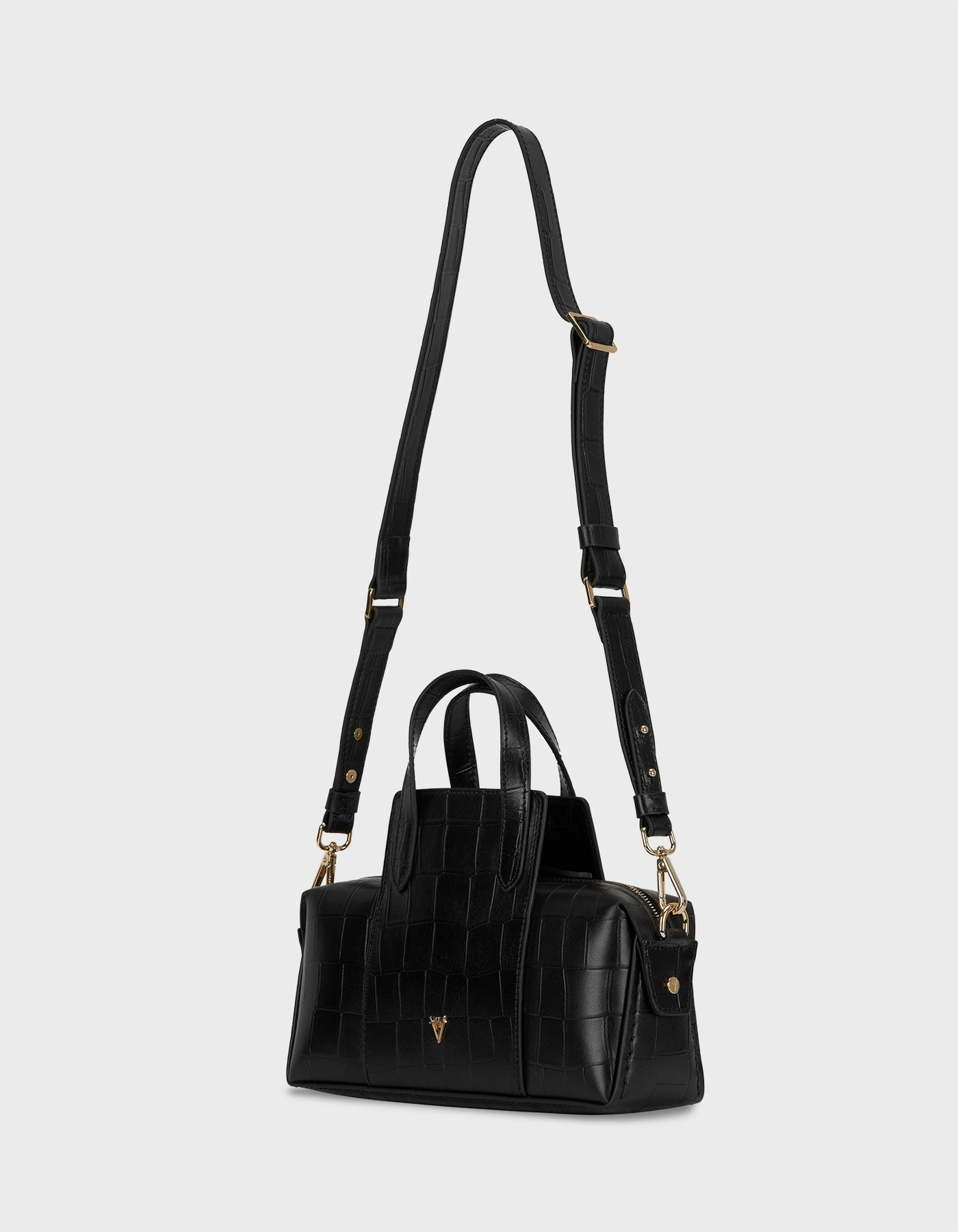 Hiva Atelier | Onsra Cylinder Crossbody Bag BLACK | Beautiful and Versatile Leather Accessories