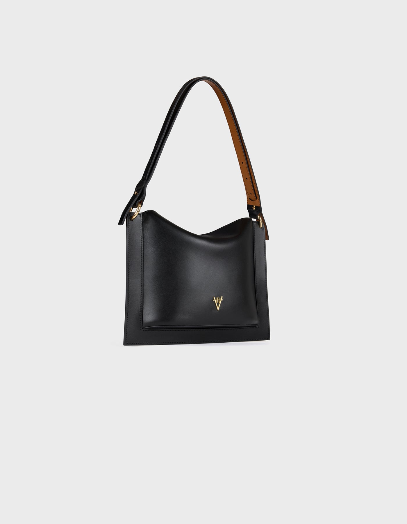 HiVa Atelier | Dalia Mini Sleek & Square Shoulder Bag Black | Beautiful and Versatile Leather Accessories