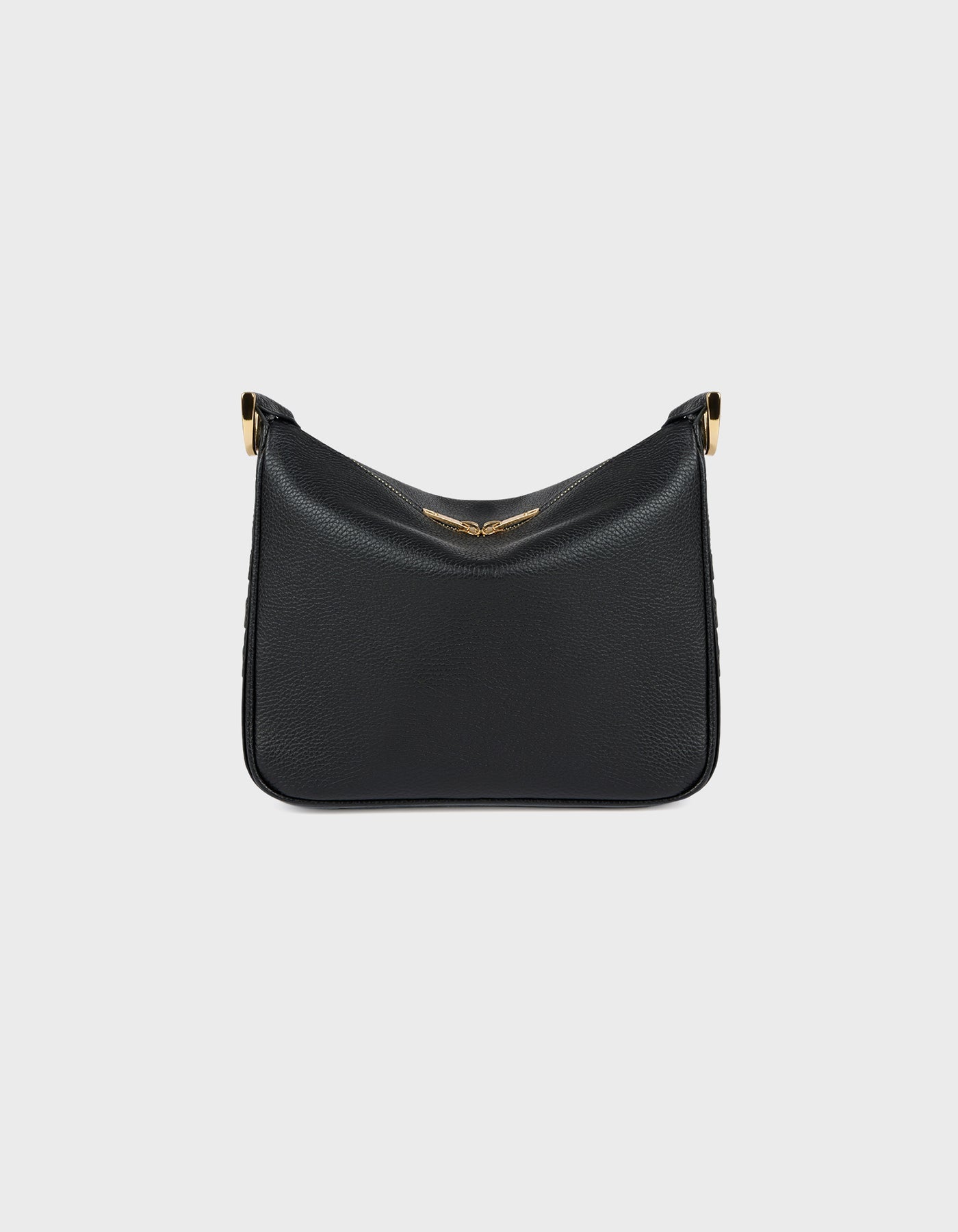HiVa Atelier | Woven Detail Mini Hobo Bag Black | Beautiful and Versatile Leather Accessories