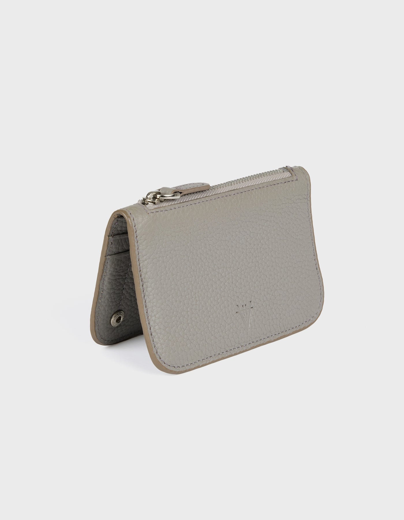 Hiva Atelier | Alae Coin Purse & Card Holder Light Grey | Beautiful and Versatile Leather Accessories
