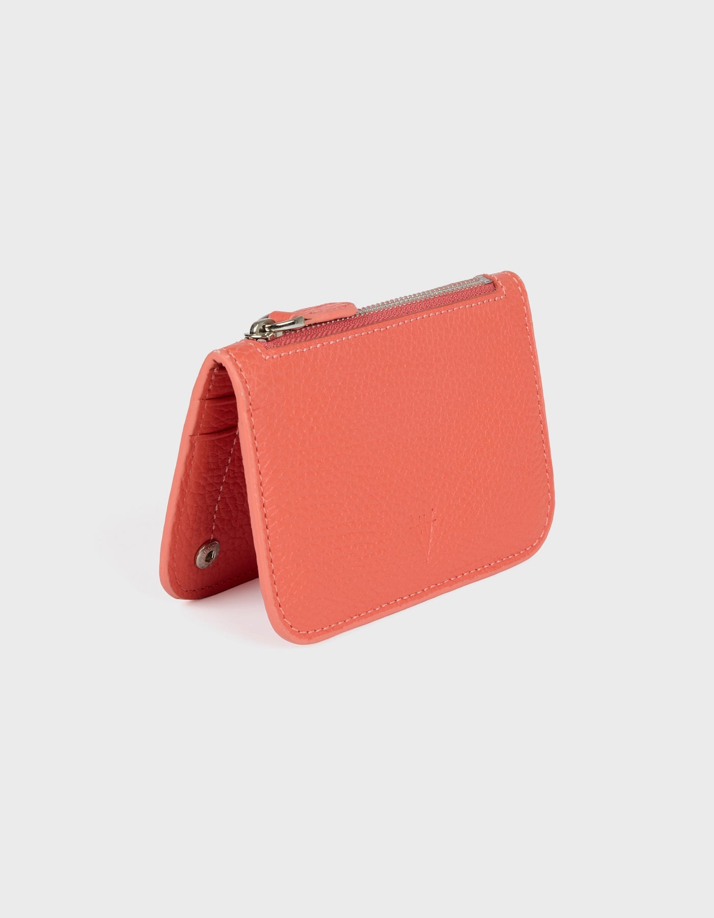 Hiva Atelier | Alae Coin Purse & Card Holder Coral | Beautiful and Versatile Leather Accessories