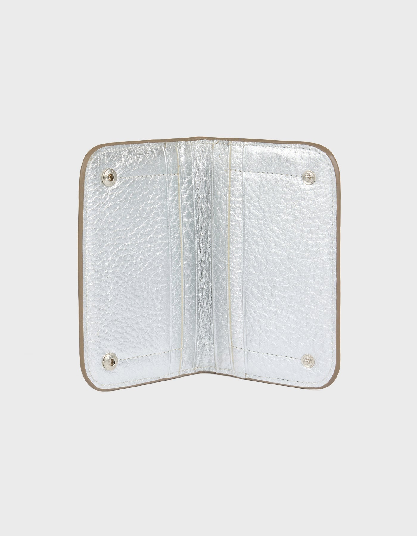 Hiva Atelier | Alae Coin Purse & Card Holder Silver | Beautiful and Versatile Leather Accessories