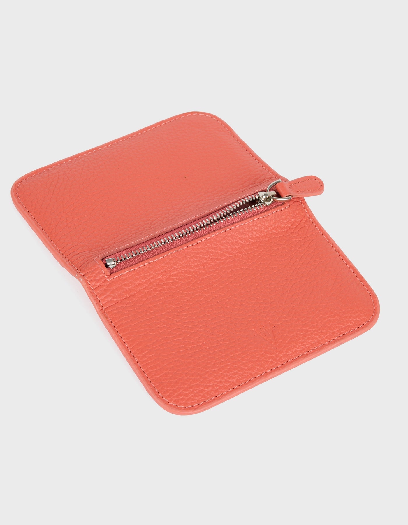 Hiva Atelier | Alae Coin Purse & Card Holder Coral | Beautiful and Versatile Leather Accessories