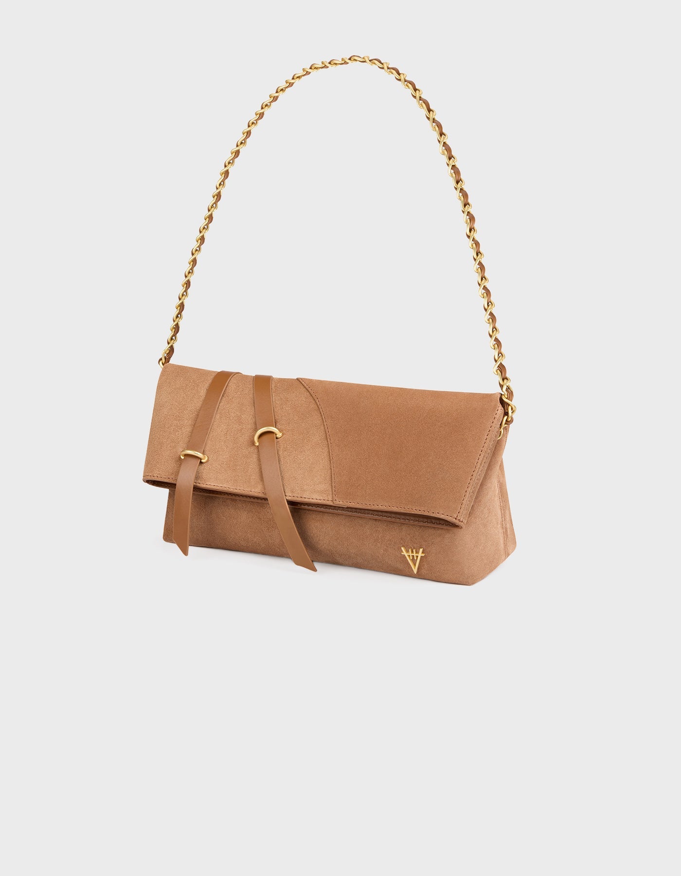 Hiva Atelier | Arlette Clutch & Chain Bag WOOD SUEDE | Her Tarza Uygun Deri Aksesuarlar
