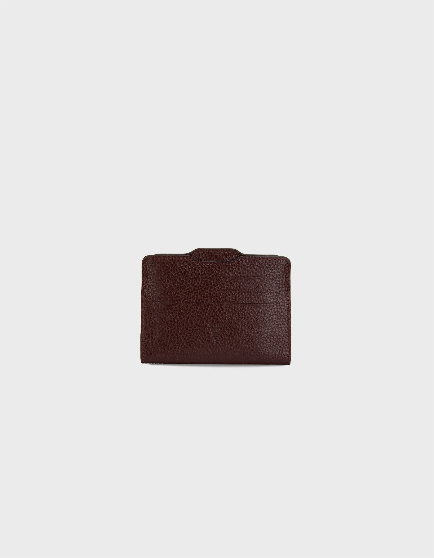 HiVa Atelier | Double Card Holder BURGUNDY | Beautiful and Versatile Leather Accessories