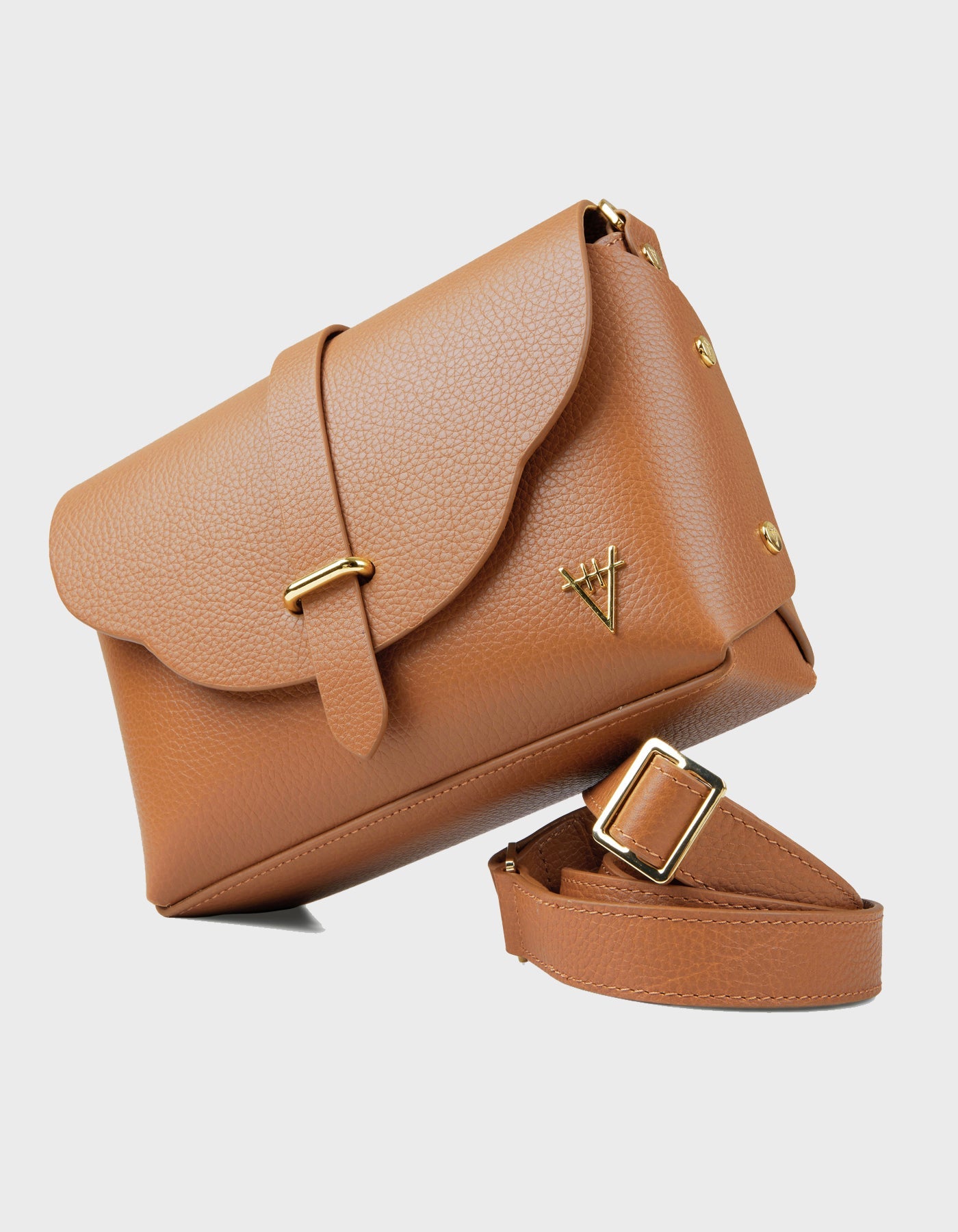 Hiva Atelier | Harmonia Shoulder Bag WOOD | Beautiful and Versatile Leather Accessories