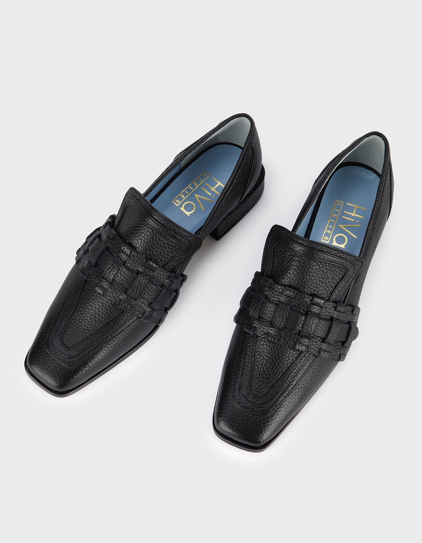 Hiva Atelier | Lora Loafers Black | Beautiful and Versatile Leather Accessories