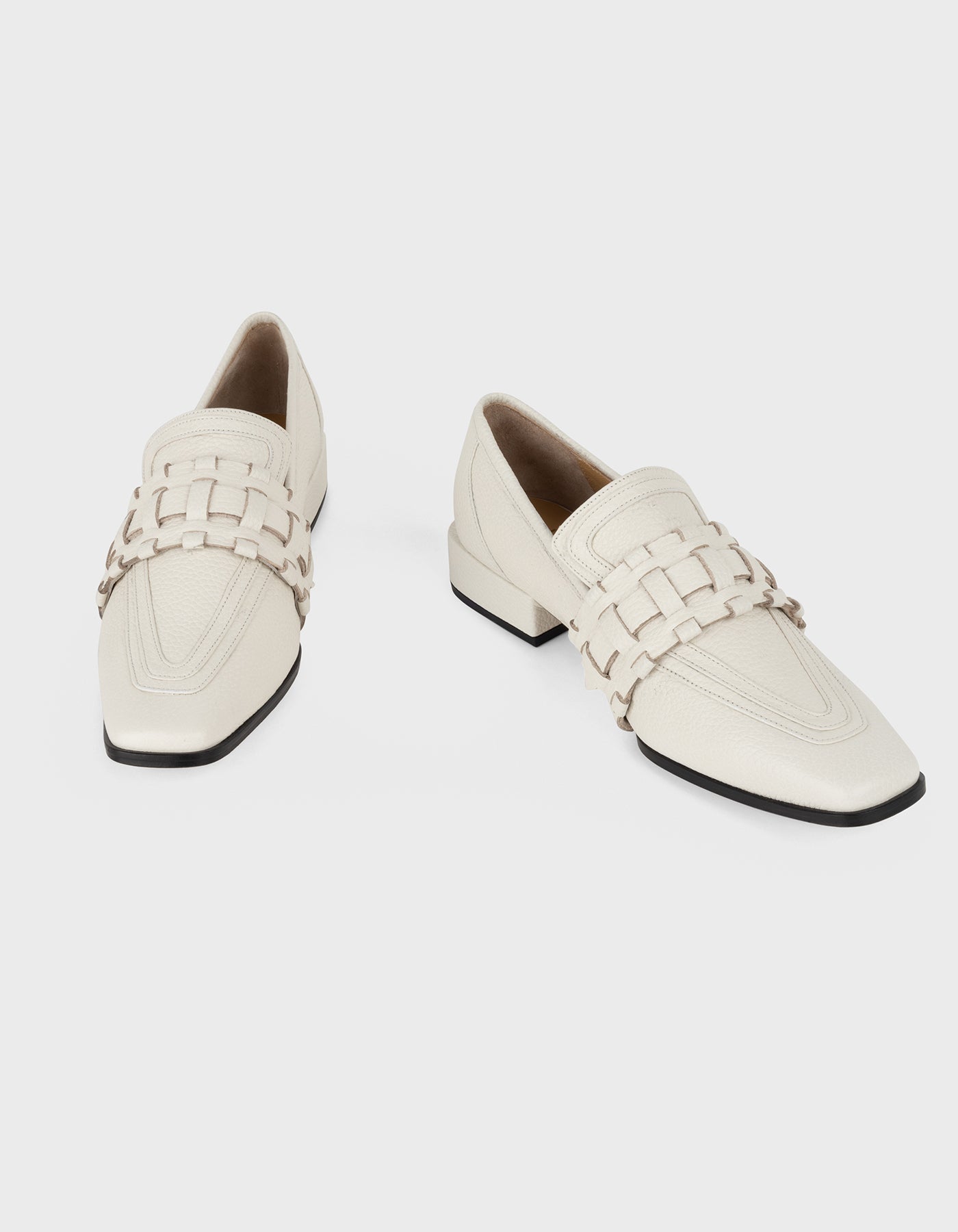Hiva Atelier | Lora Loafers Bone | Beautiful and Versatile Leather Accessories